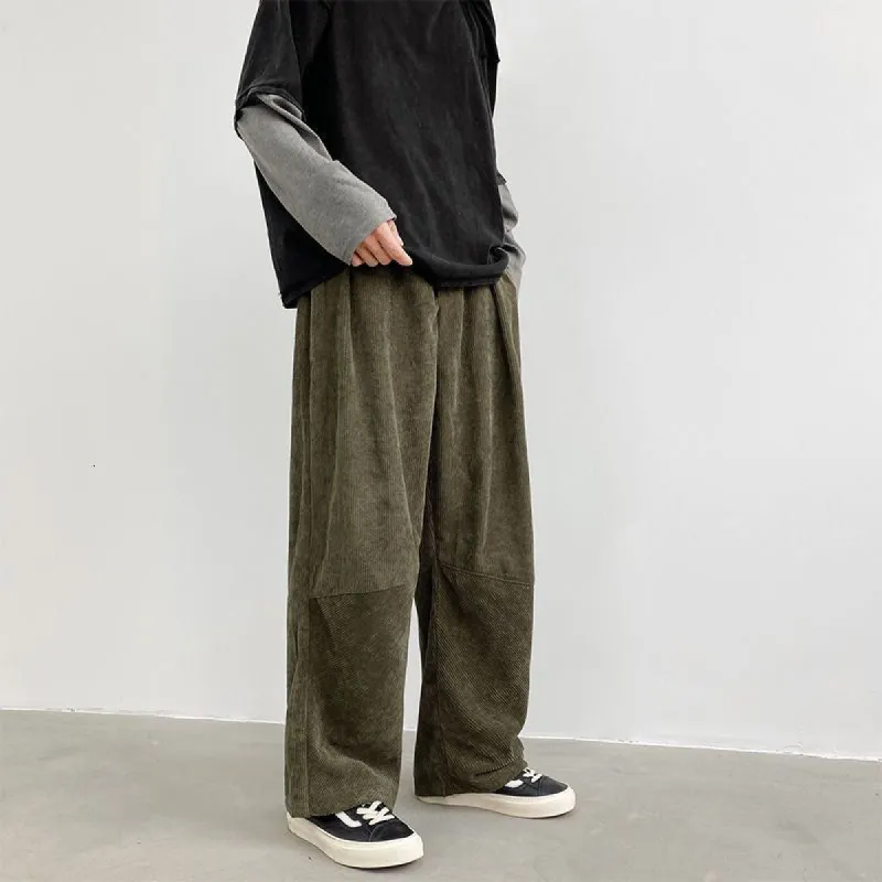 Retro Casual Corduroy Loose Pants sold by Streetwear Society