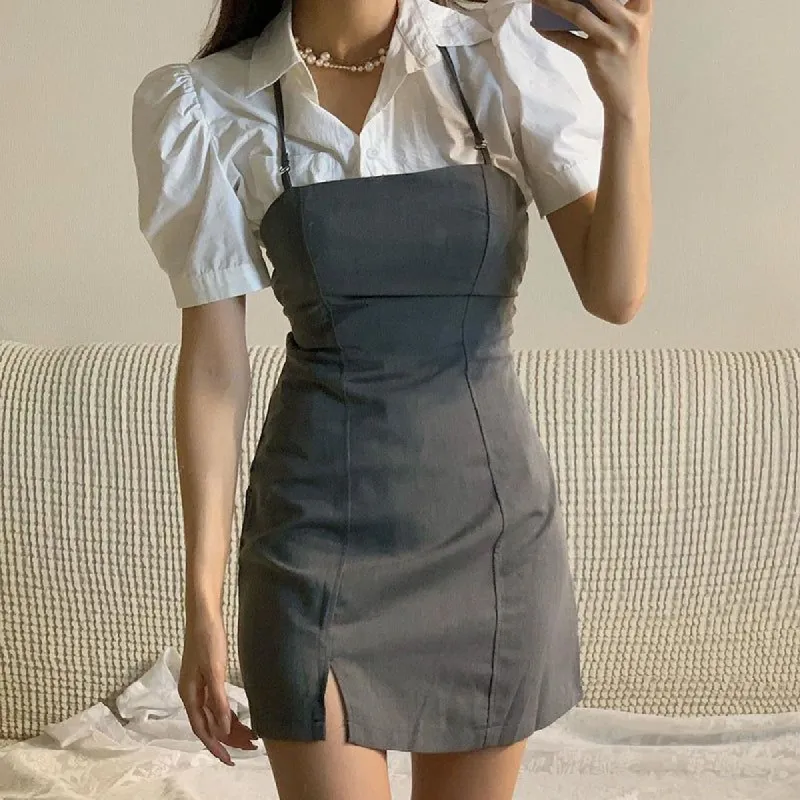 Tie Up Mini Dress sold by Streetwear Society