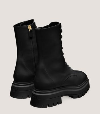 BEDFORD SLEEK LACE-UP BOOTIE sold by Stuart Weitzman product image thumbnail 4