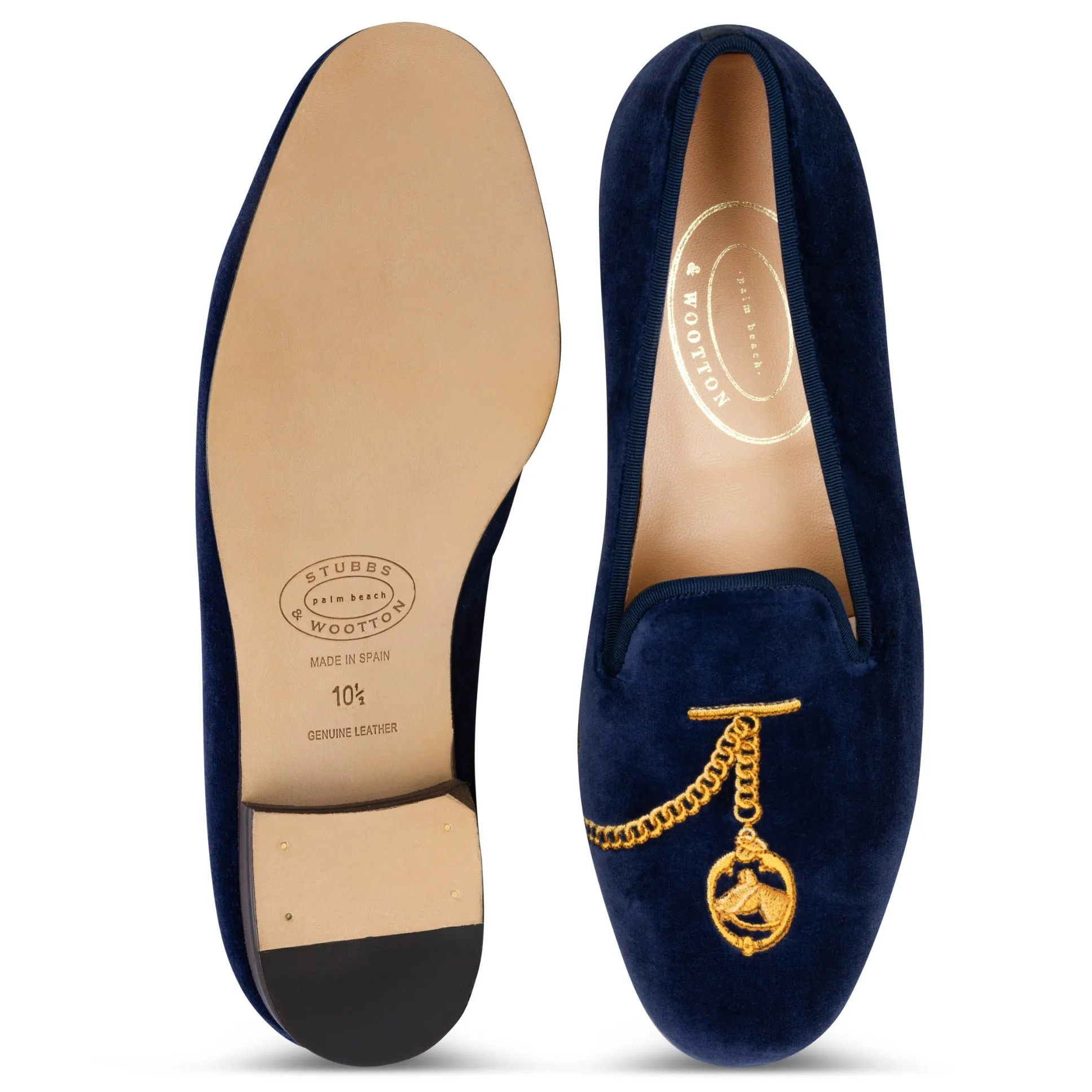 Five O' Clock Somewhere Indigo Velvet Slipper (Women) sold by Stubbs & Wootton product image thumbnail 4