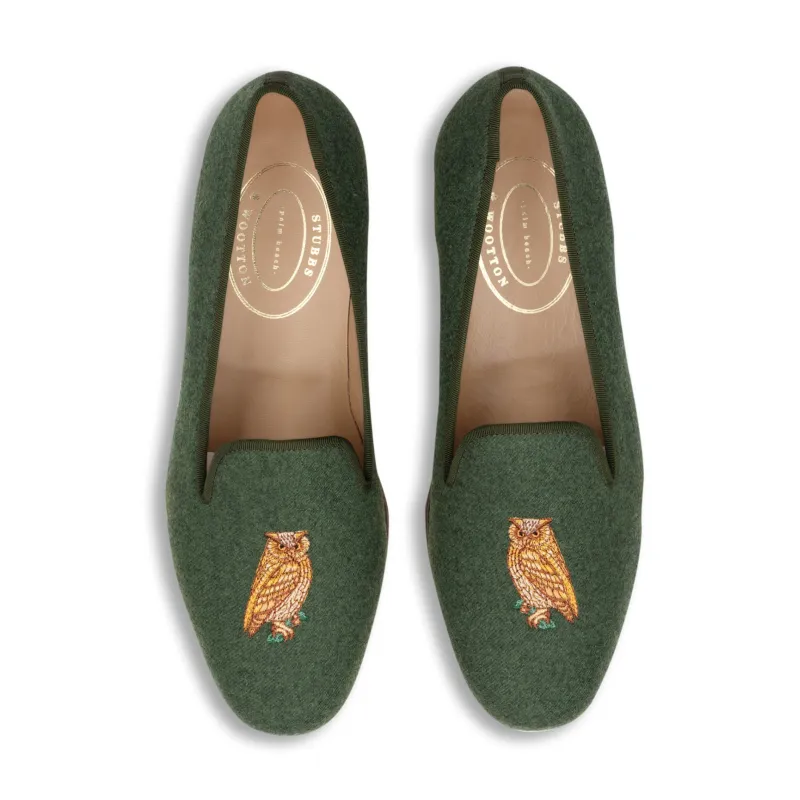 Owl Loden Flannel Slipper (Men) sold by Stubbs & Wootton