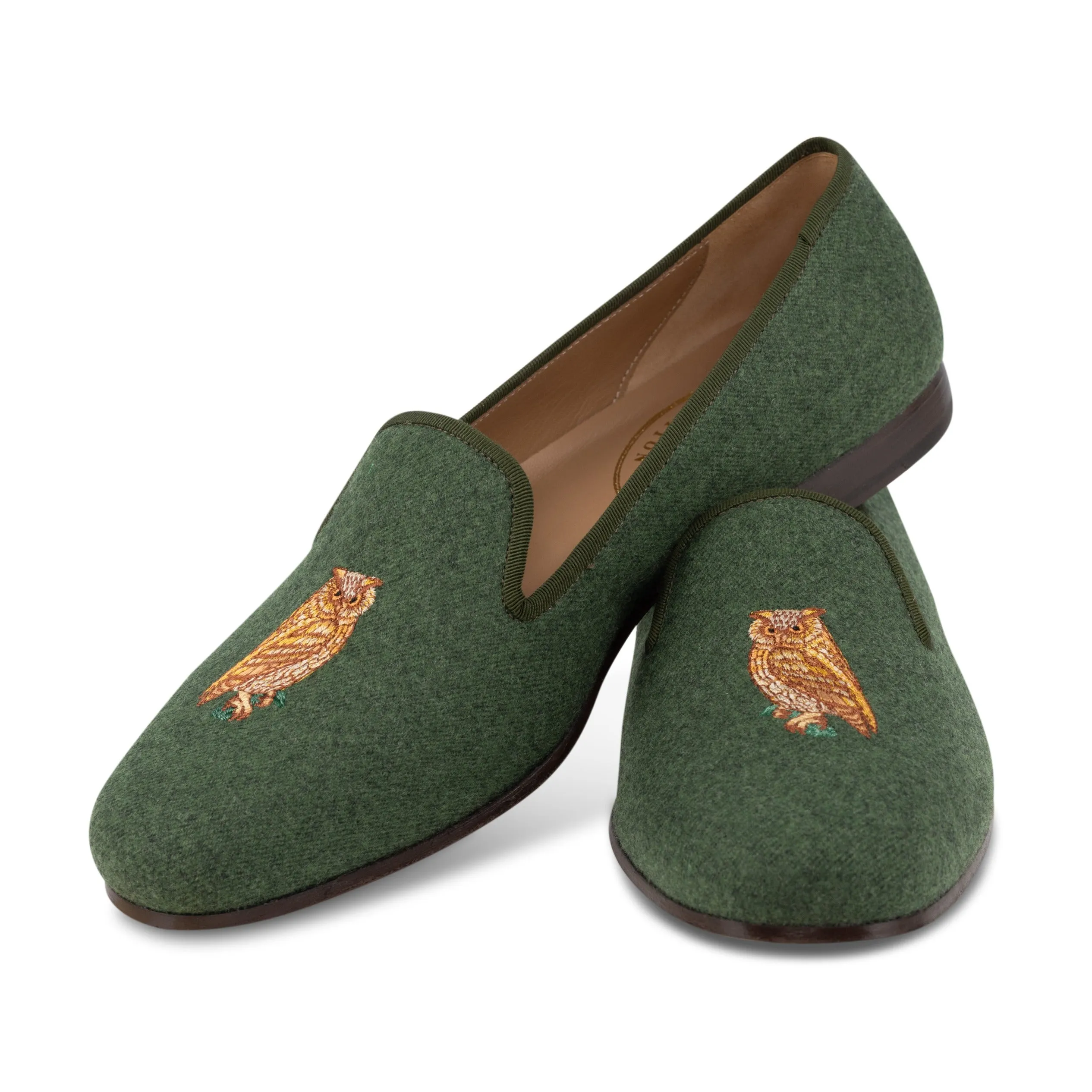 Owl Loden Flannel Slipper (Men) sold by Stubbs & Wootton product image thumbnail 2