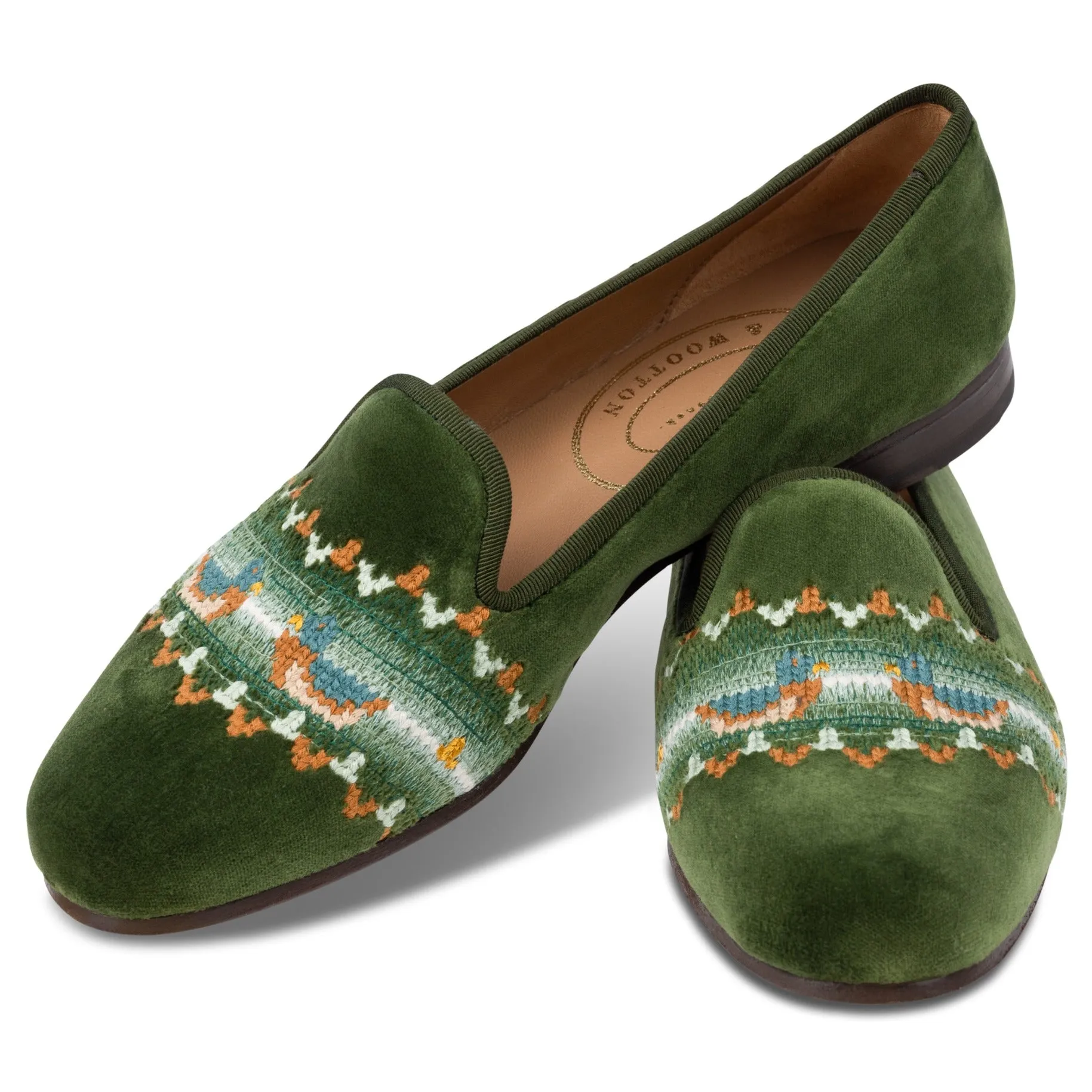 Fair Isle Forest Velvet Slipper (Women) sold by Stubbs & Wootton product image thumbnail 2