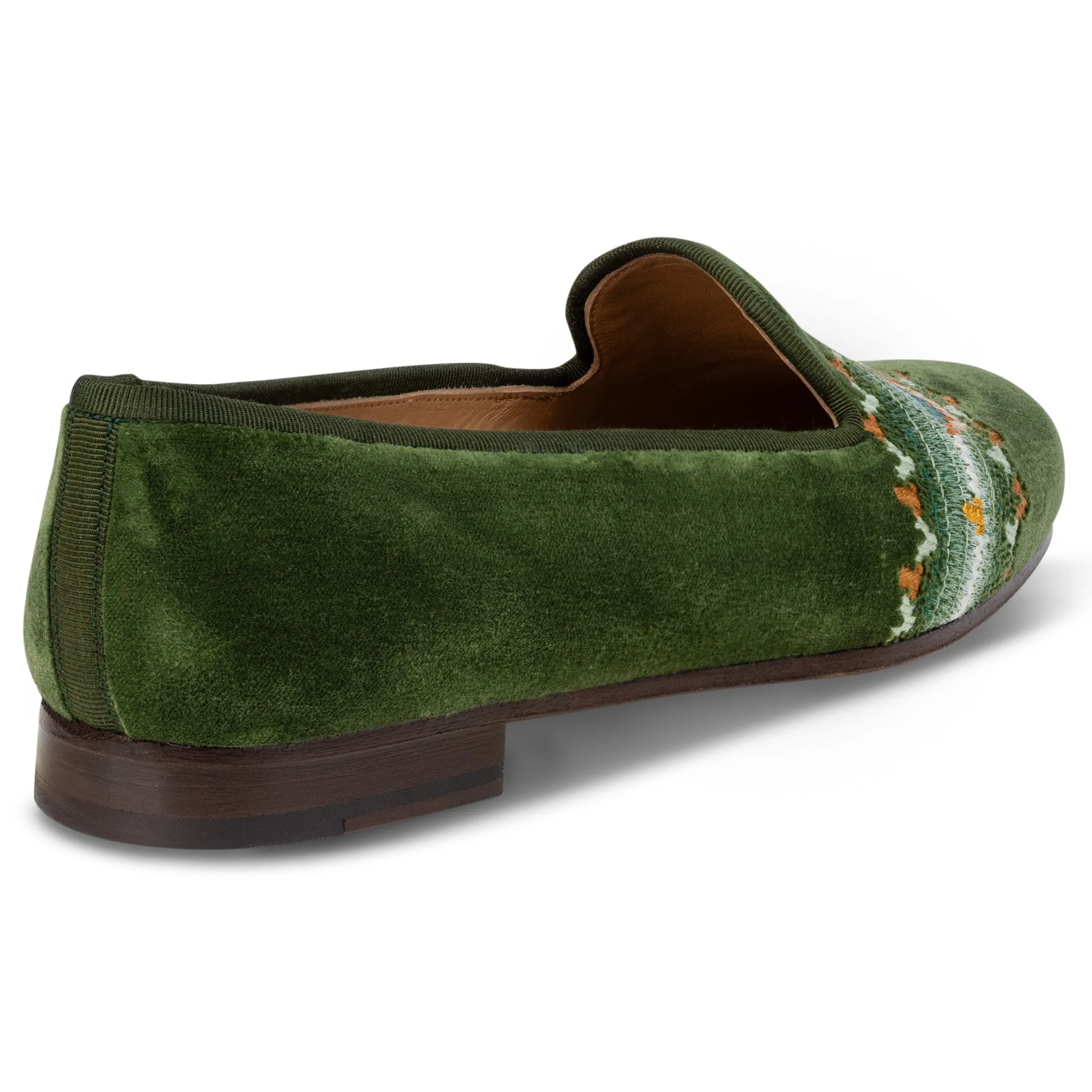 Fair Isle Forest Velvet Slipper (Women) sold by Stubbs & Wootton product image thumbnail 3