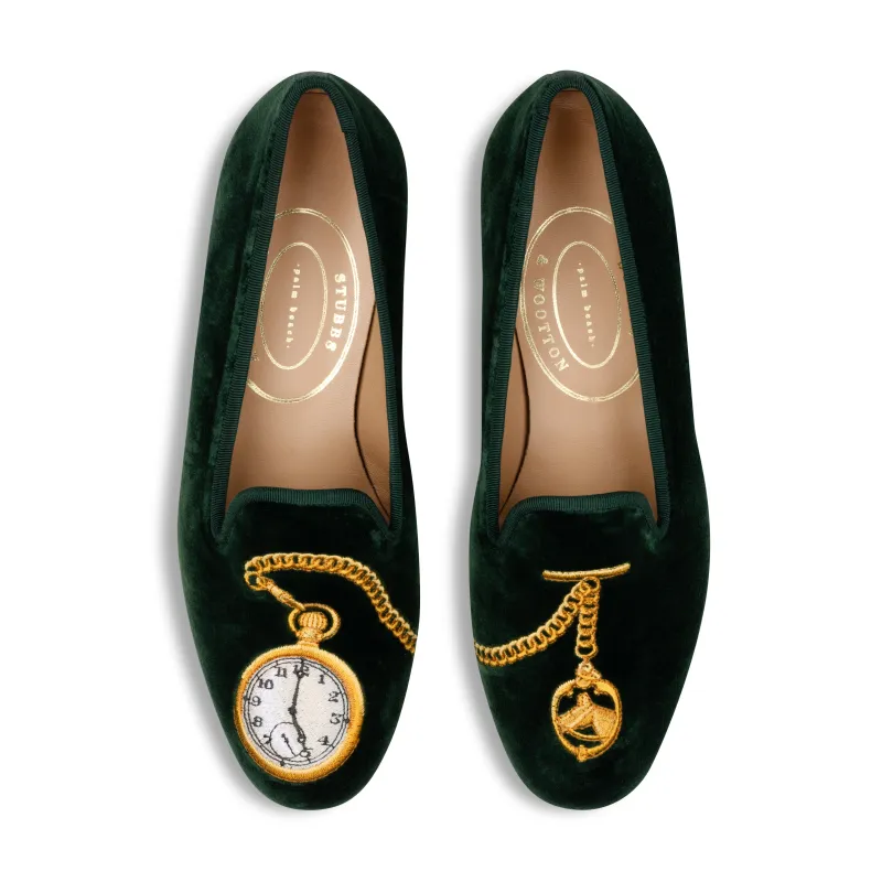 Five O' Clock Somewhere Hunter Velvet Slipper (Women) sold by Stubbs & Wootton