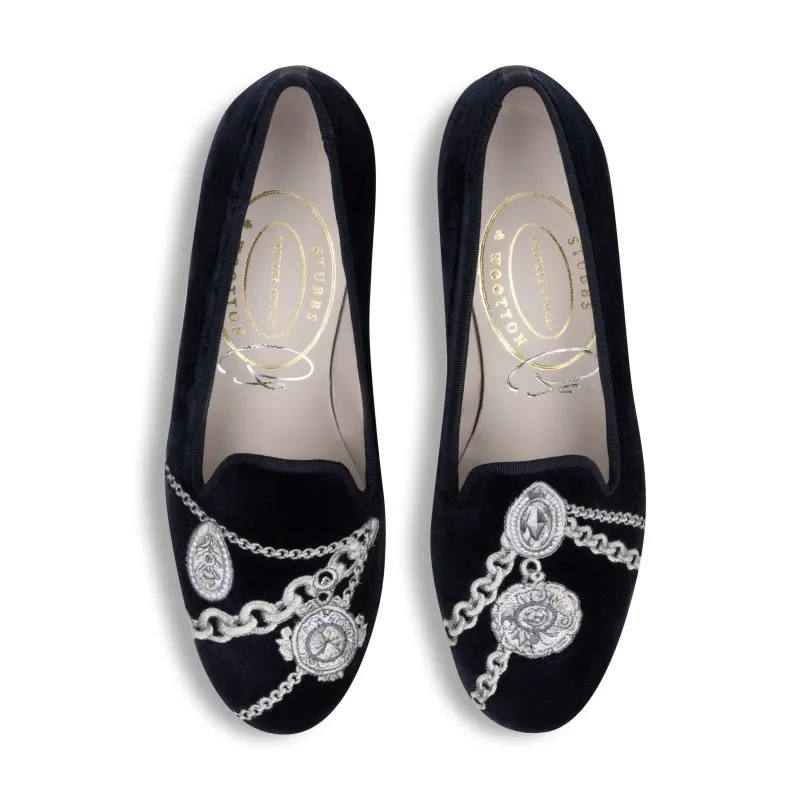 Charmed Midnight Velvet Slipper (Women) sold by Stubbs & Wootton