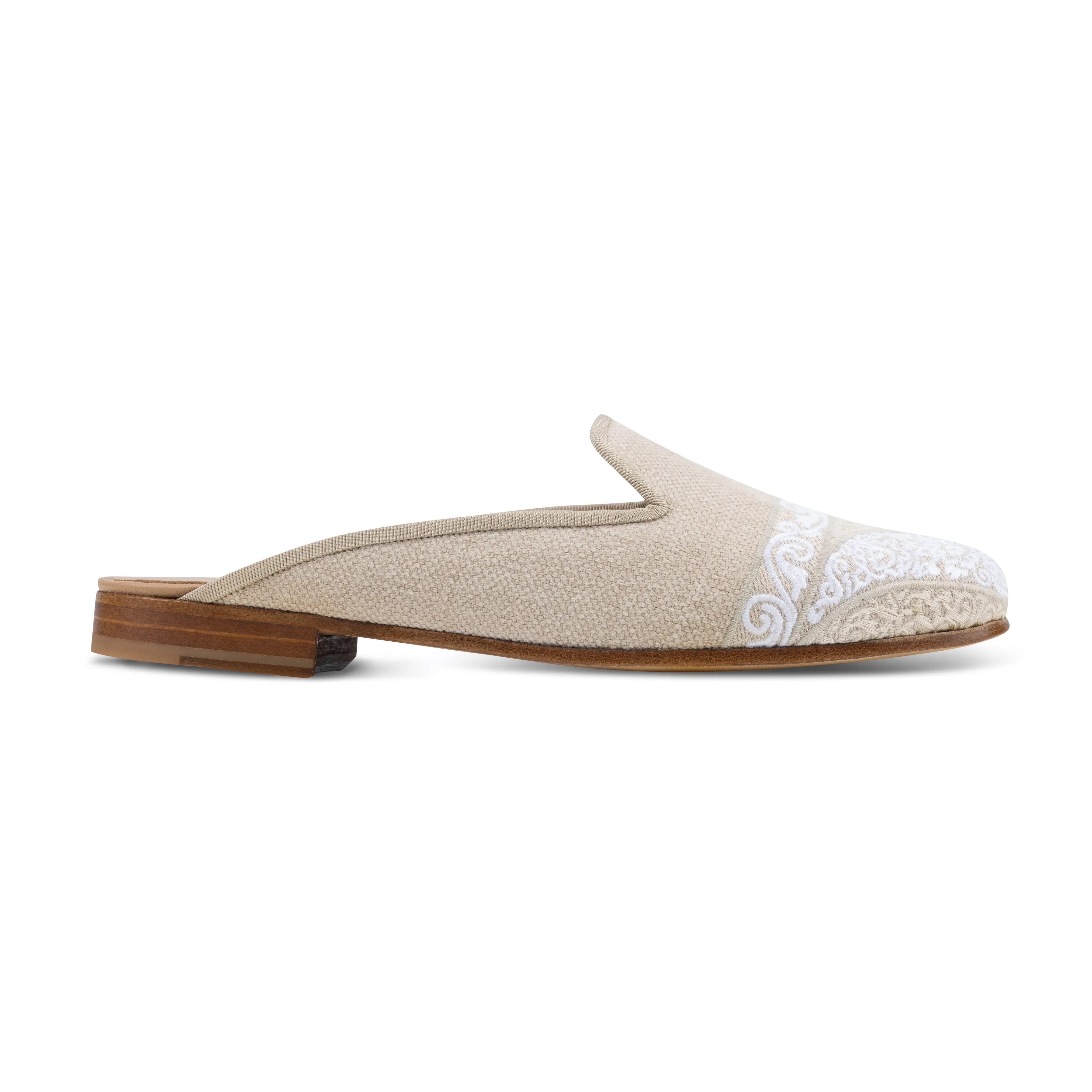 Paisley Fawn Linen Mule (Women) sold by Stubbs & Wootton product image thumbnail 4