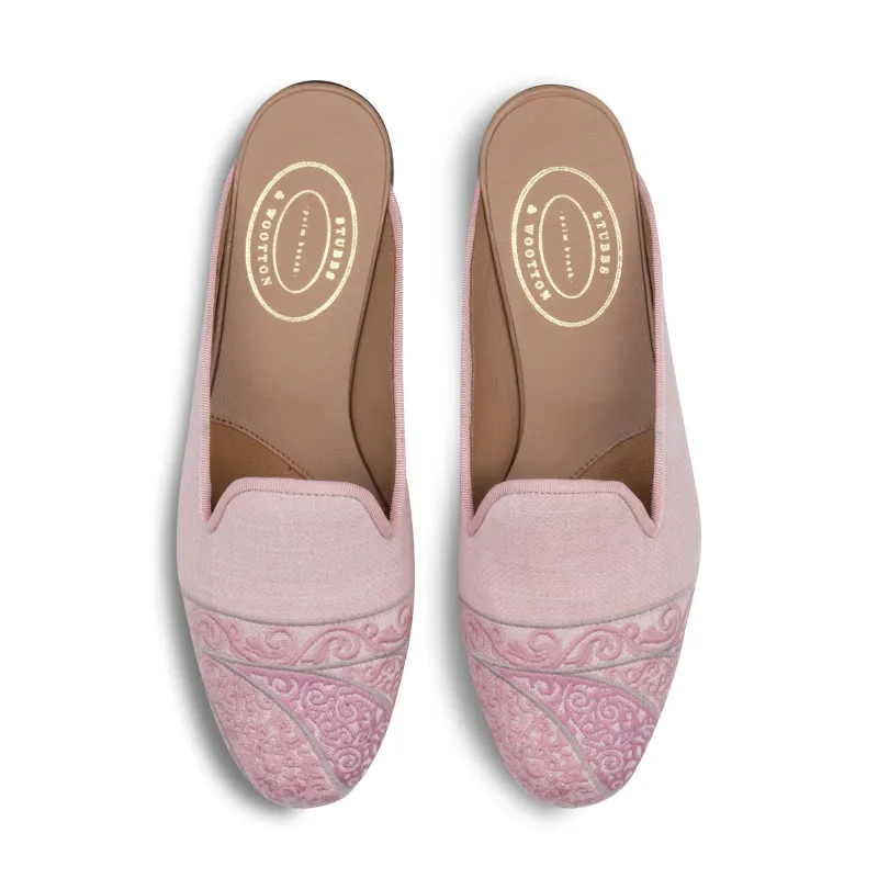 Paisley Rose Linen Mule (Women) sold by Stubbs & Wootton