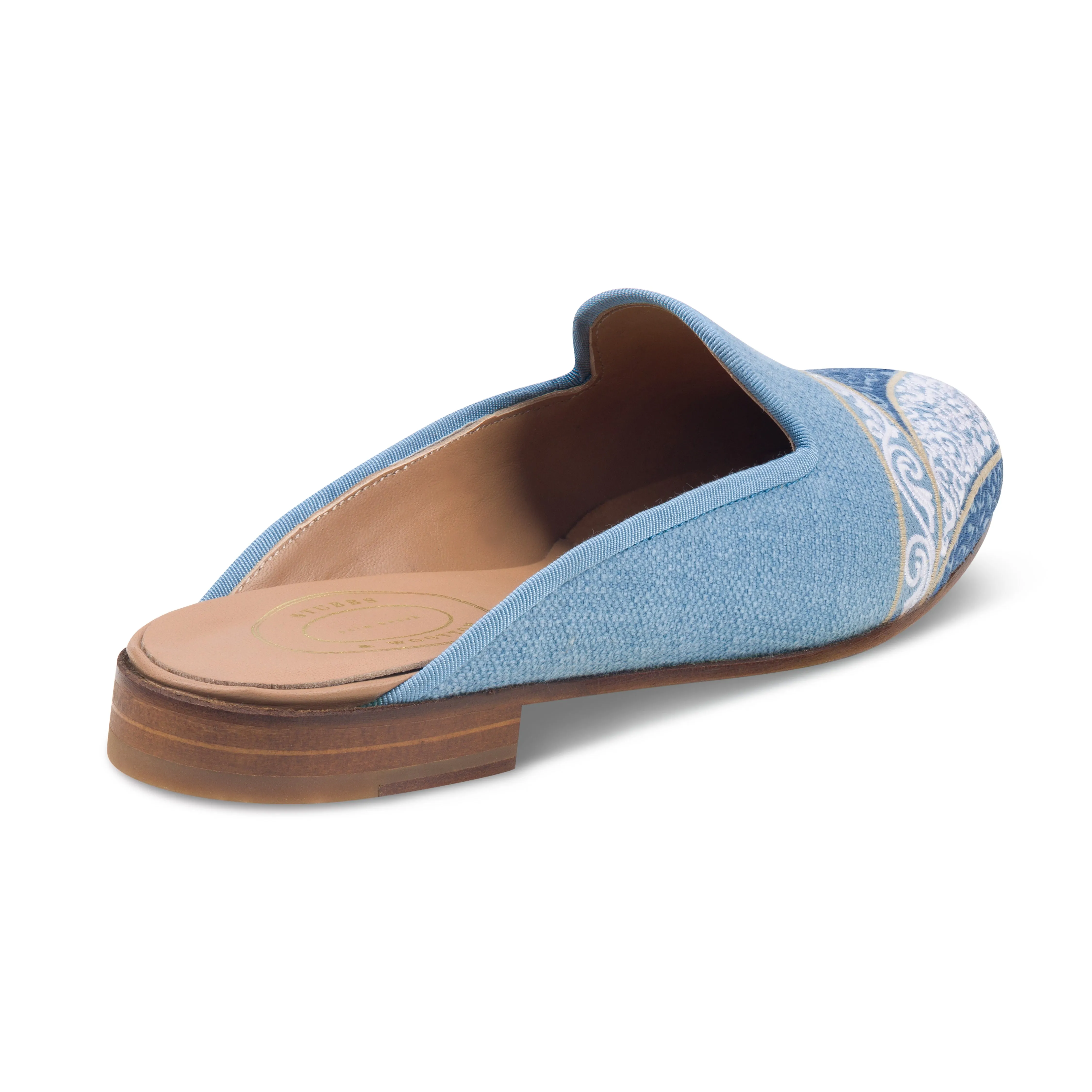 Paisley Fountain Linen Mule (Women) sold by Stubbs & Wootton product image thumbnail 3