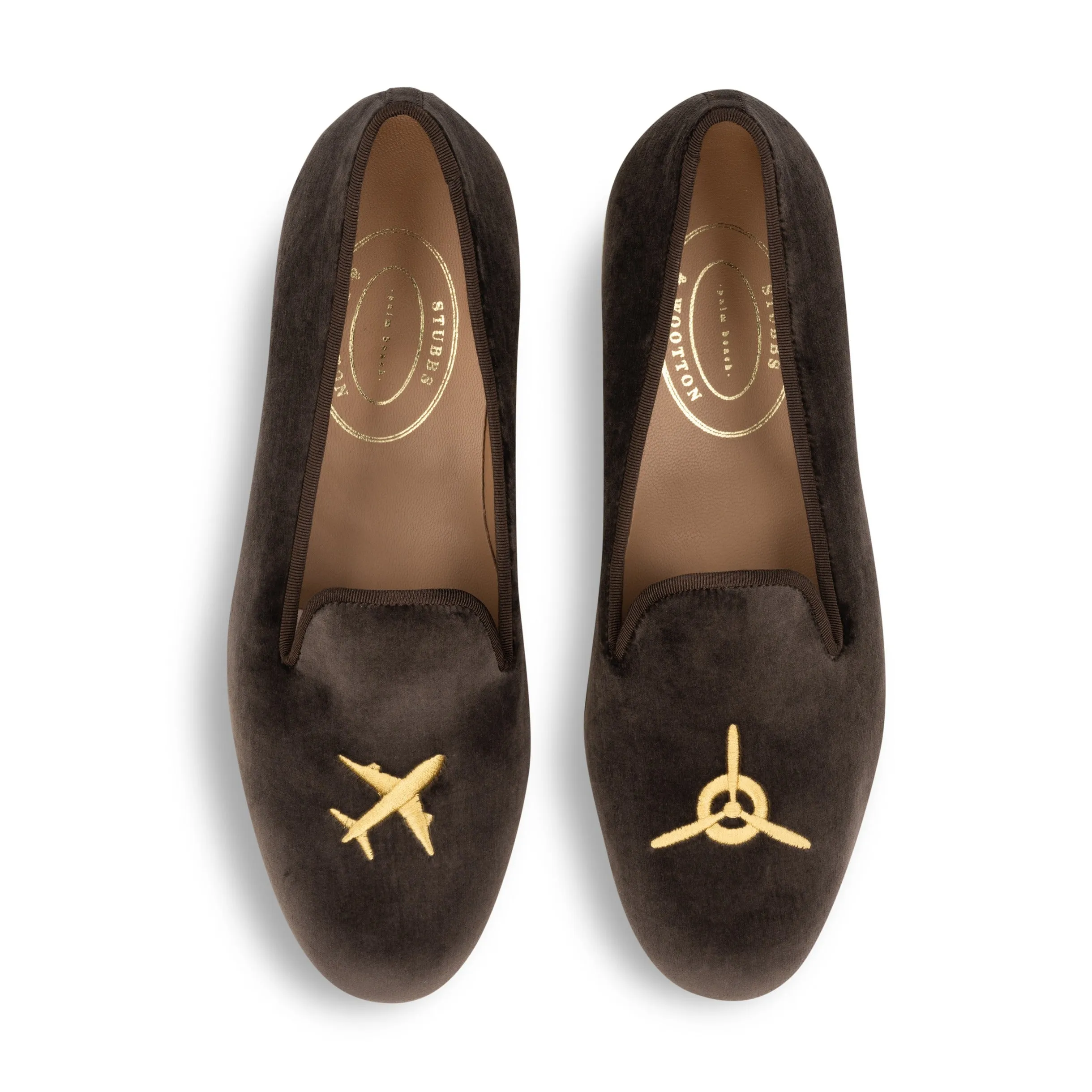 Travel Espresso Velvet Slipper (Men) sold by Stubbs & Wootton