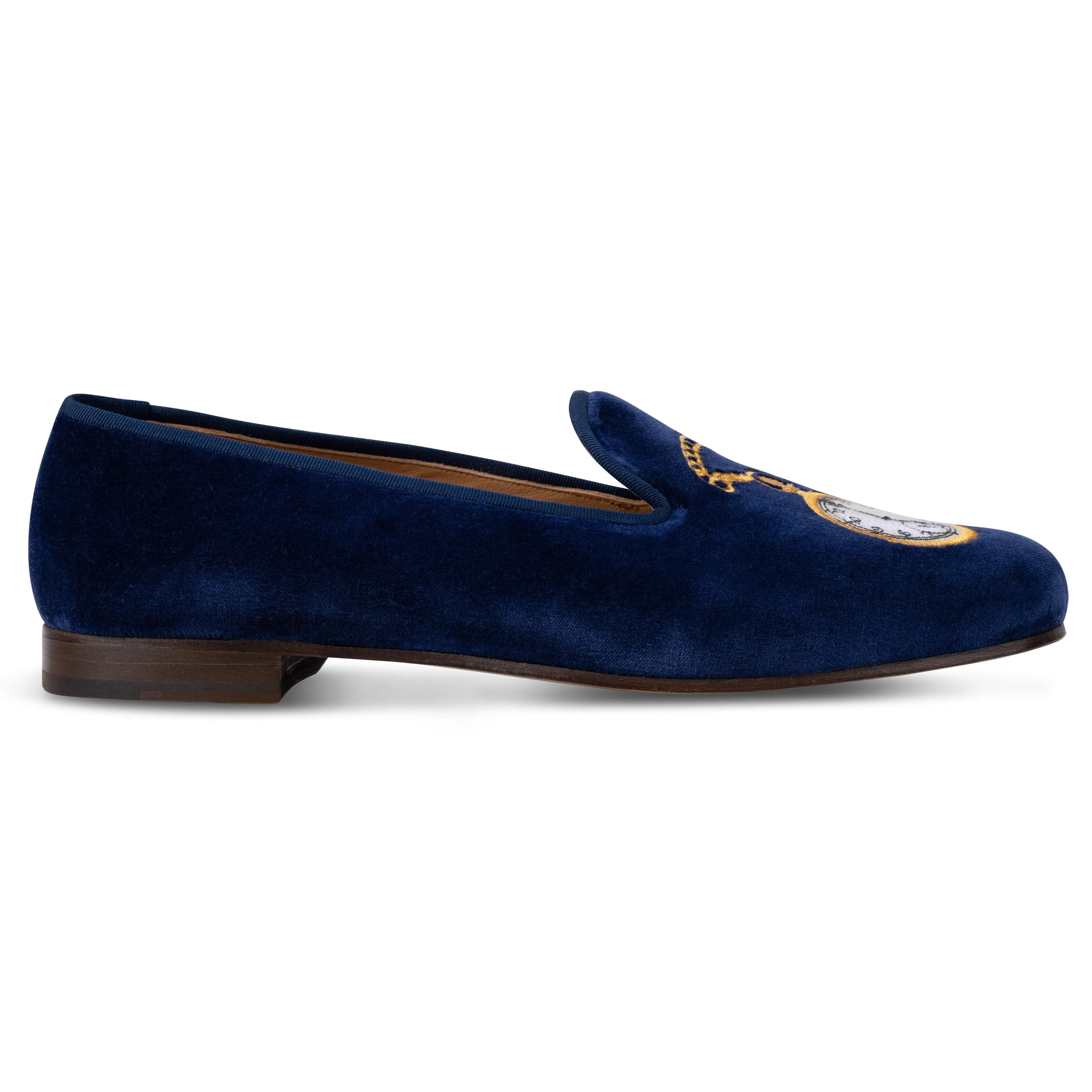 Five O' Clock Somewhere Indigo Velvet Slipper (Men) sold by Stubbs & Wootton product image thumbnail 5