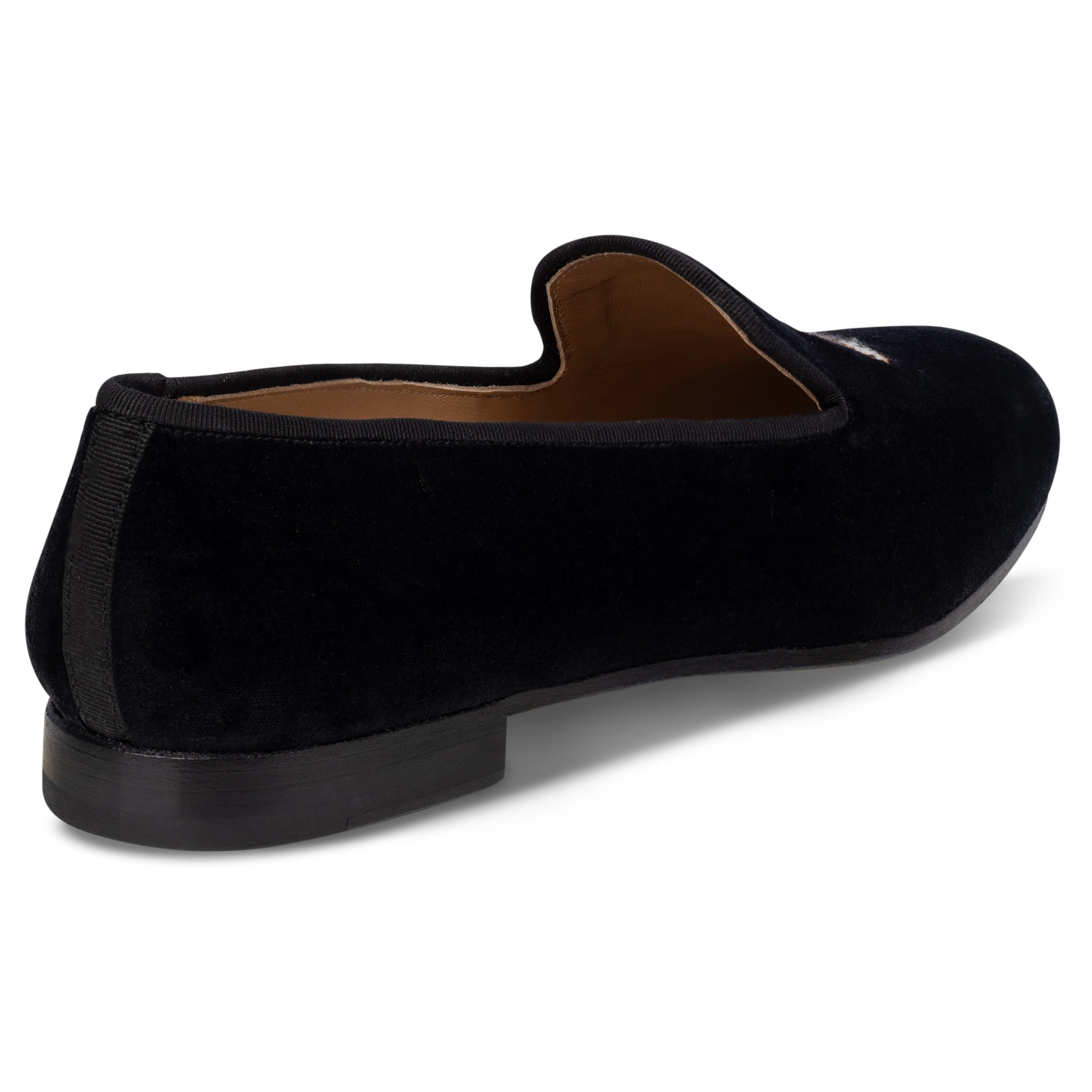 Fair Isle Fox Noir Velvet Slipper (Men) sold by Stubbs & Wootton product image thumbnail 4