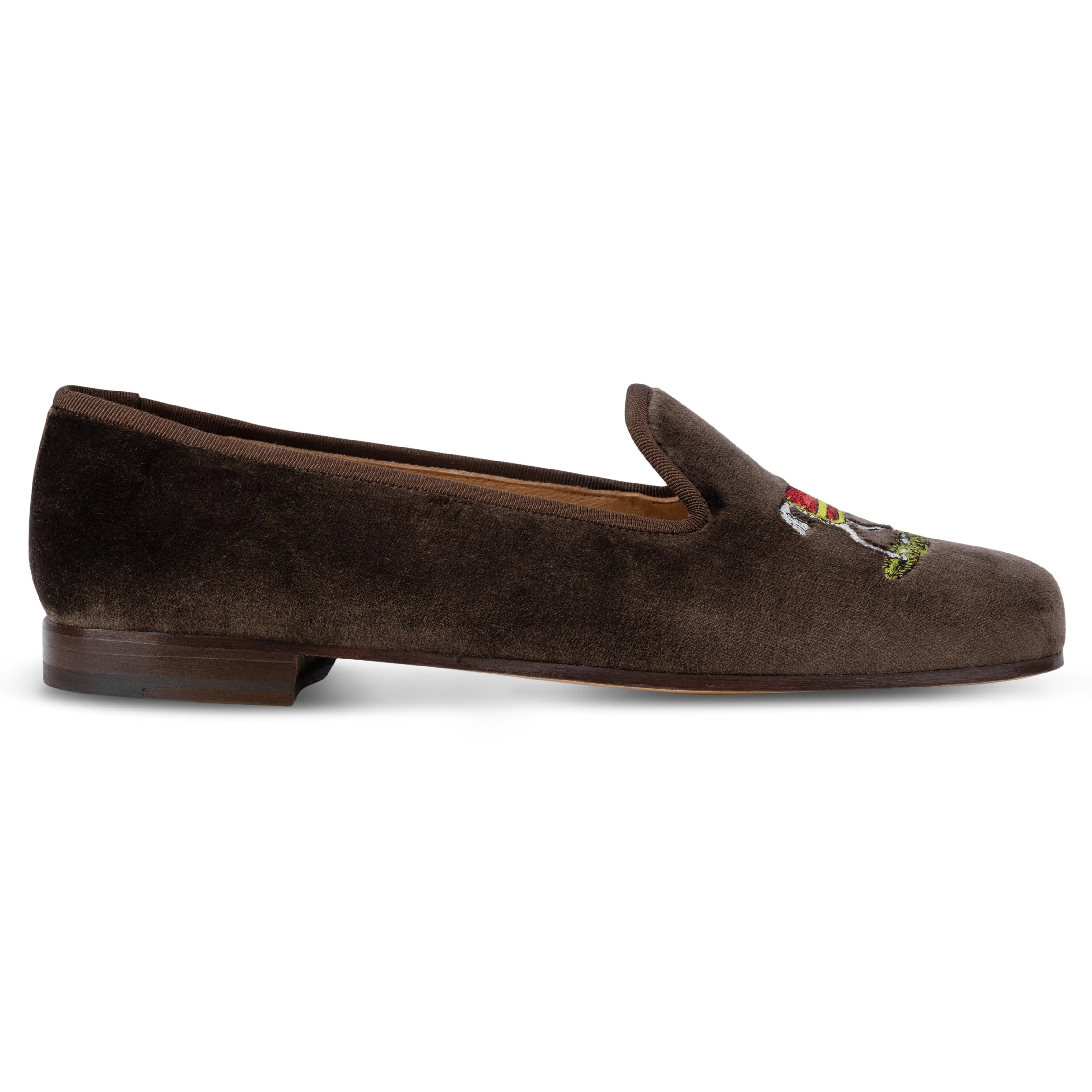 Justify Espresso Velvet Slipper (Men) sold by Stubbs & Wootton product image thumbnail 5