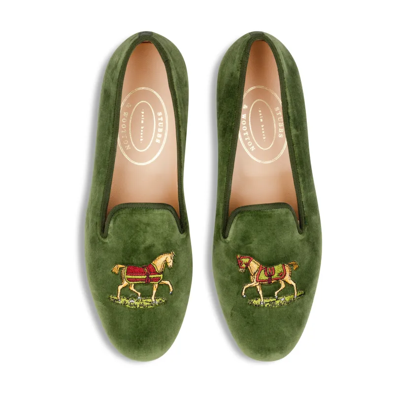 Justify Forest Velvet Slipper (Men) sold by Stubbs & Wootton