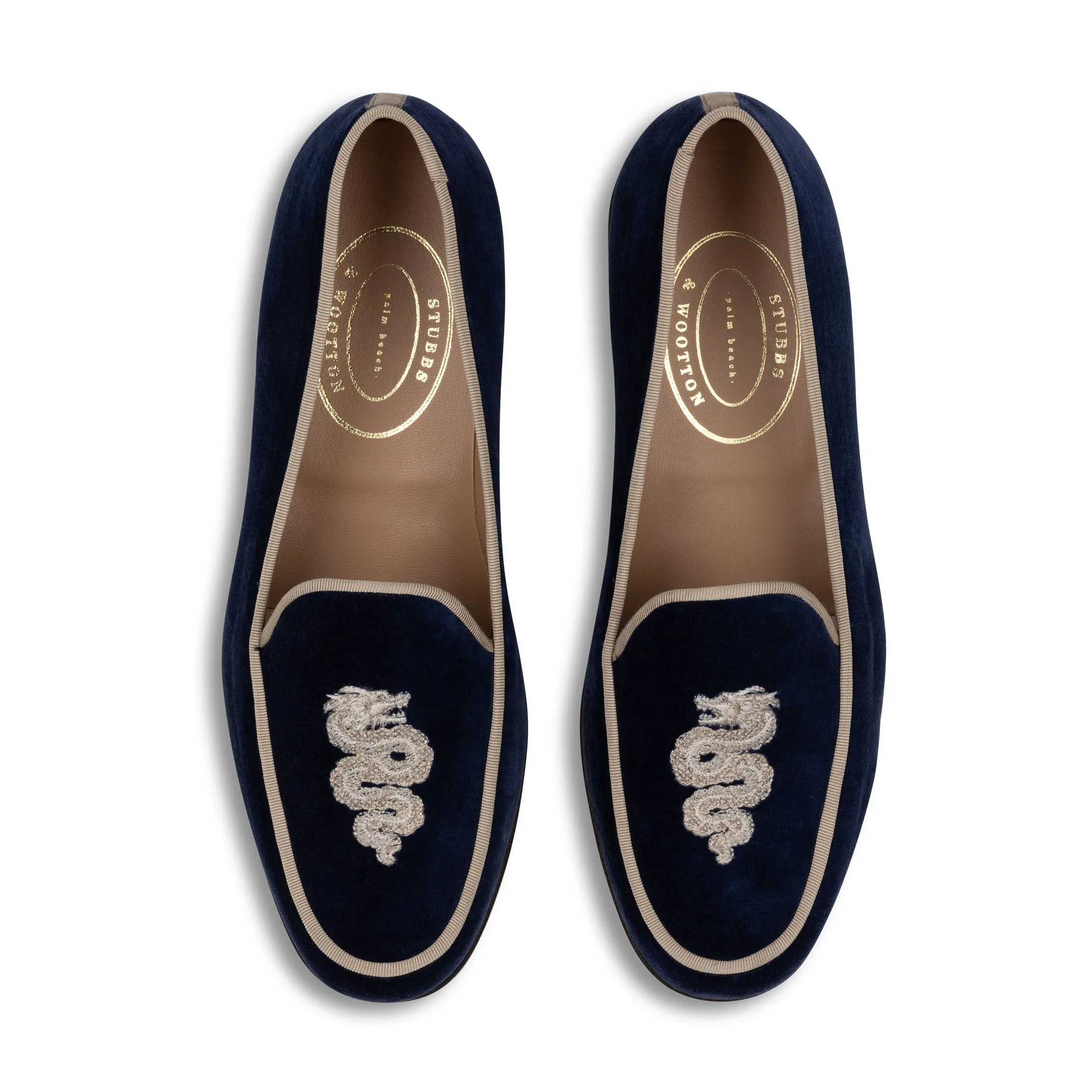 Serpentine Navy Velvet Lux (Men) sold by Stubbs & Wootton