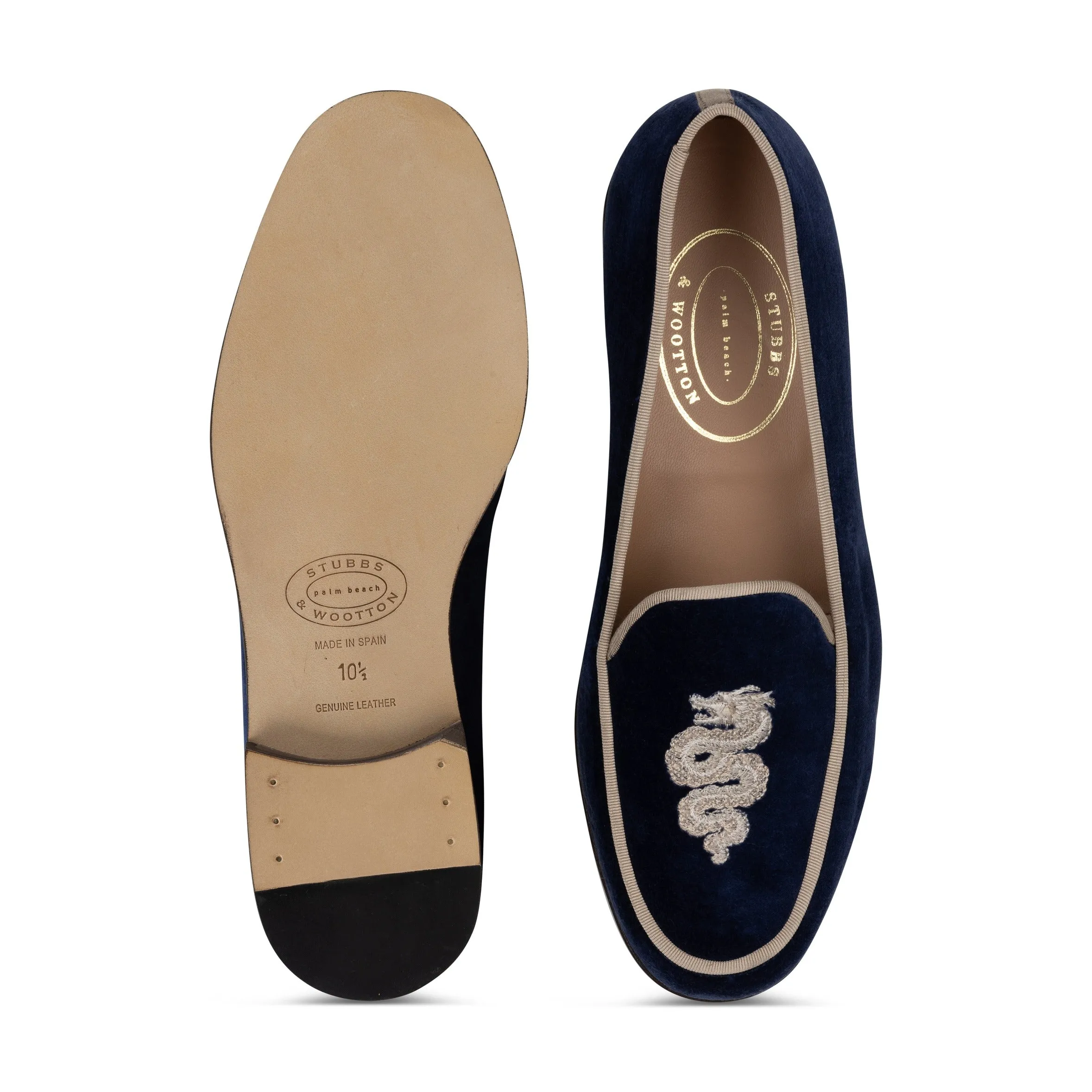 Serpentine Navy Velvet Lux (Men) sold by Stubbs & Wootton product image thumbnail 4