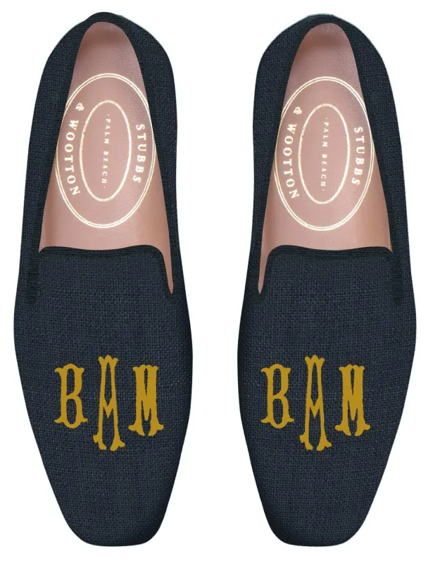 Bespoke Monogram Slipper sold by Stubbs & Wootton