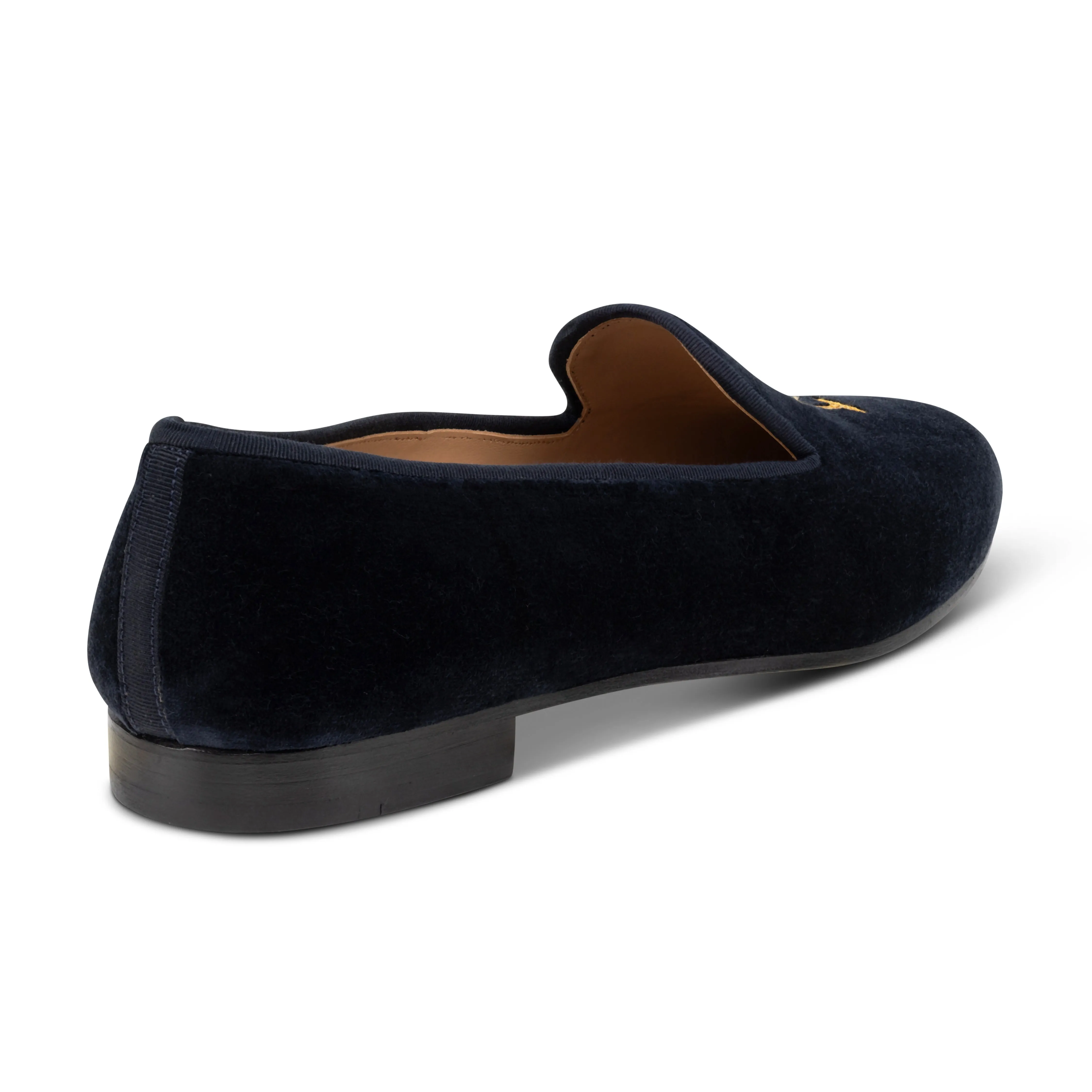 Ornate Martini Navy Velvet Slipper (Women) sold by Stubbs & Wootton product image thumbnail 3