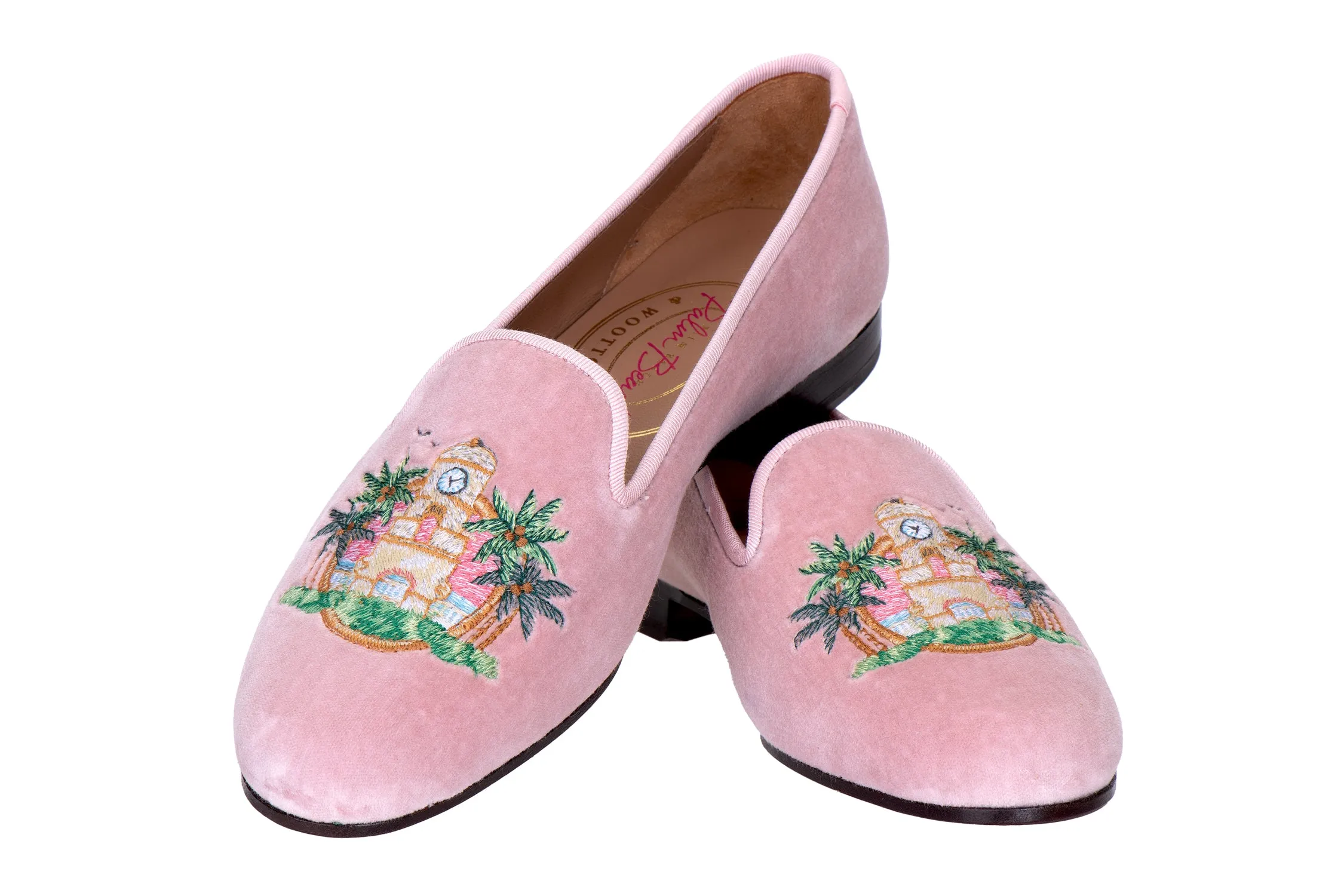 Clocktower Champagne Velvet Slipper (Women) sold by Stubbs & Wootton product image thumbnail 4