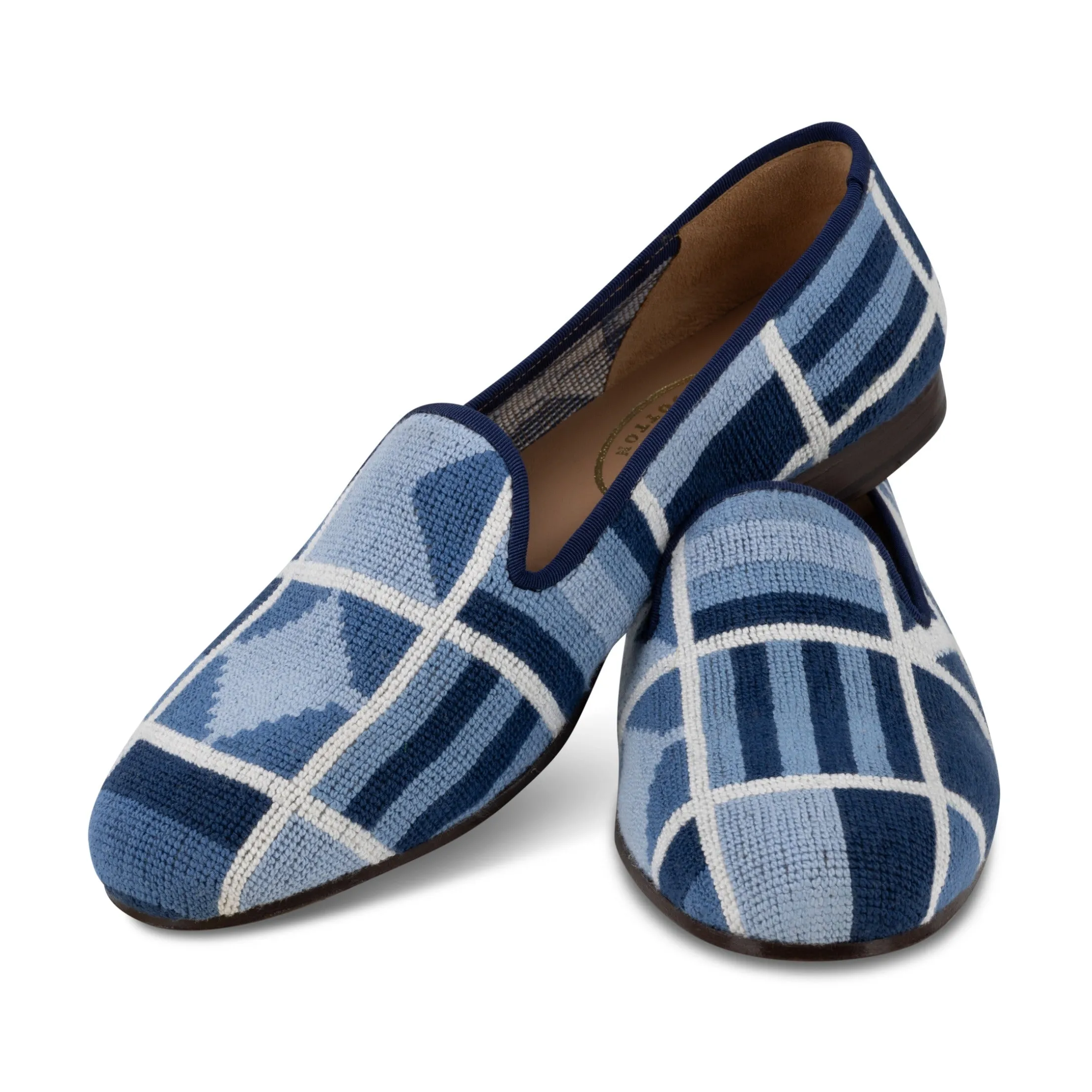 Burgees Navy Needlepoint Slipper (Women) sold by Stubbs & Wootton product image thumbnail 2
