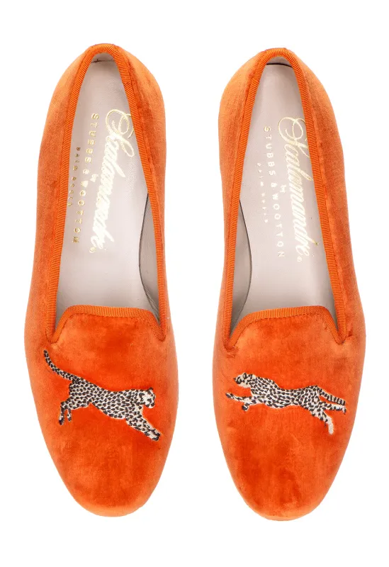Cheetah Clementine Velvet Slipper (Women) sold by Stubbs & Wootton