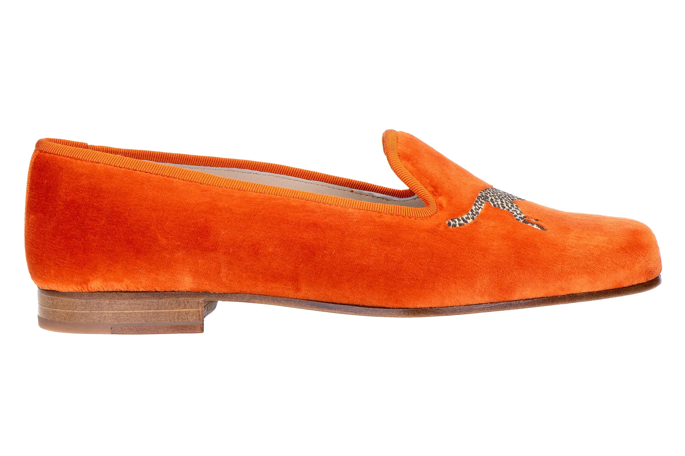 Cheetah Clementine Velvet Slipper (Women) sold by Stubbs & Wootton product image thumbnail 4