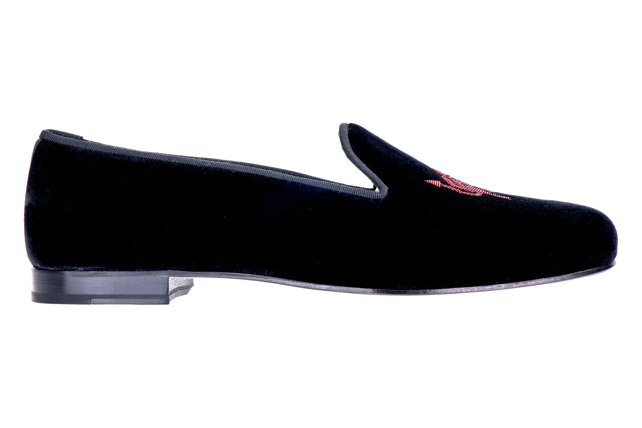 Devil Noir Velvet Slipper (Men) sold by Stubbs & Wootton product image thumbnail 3