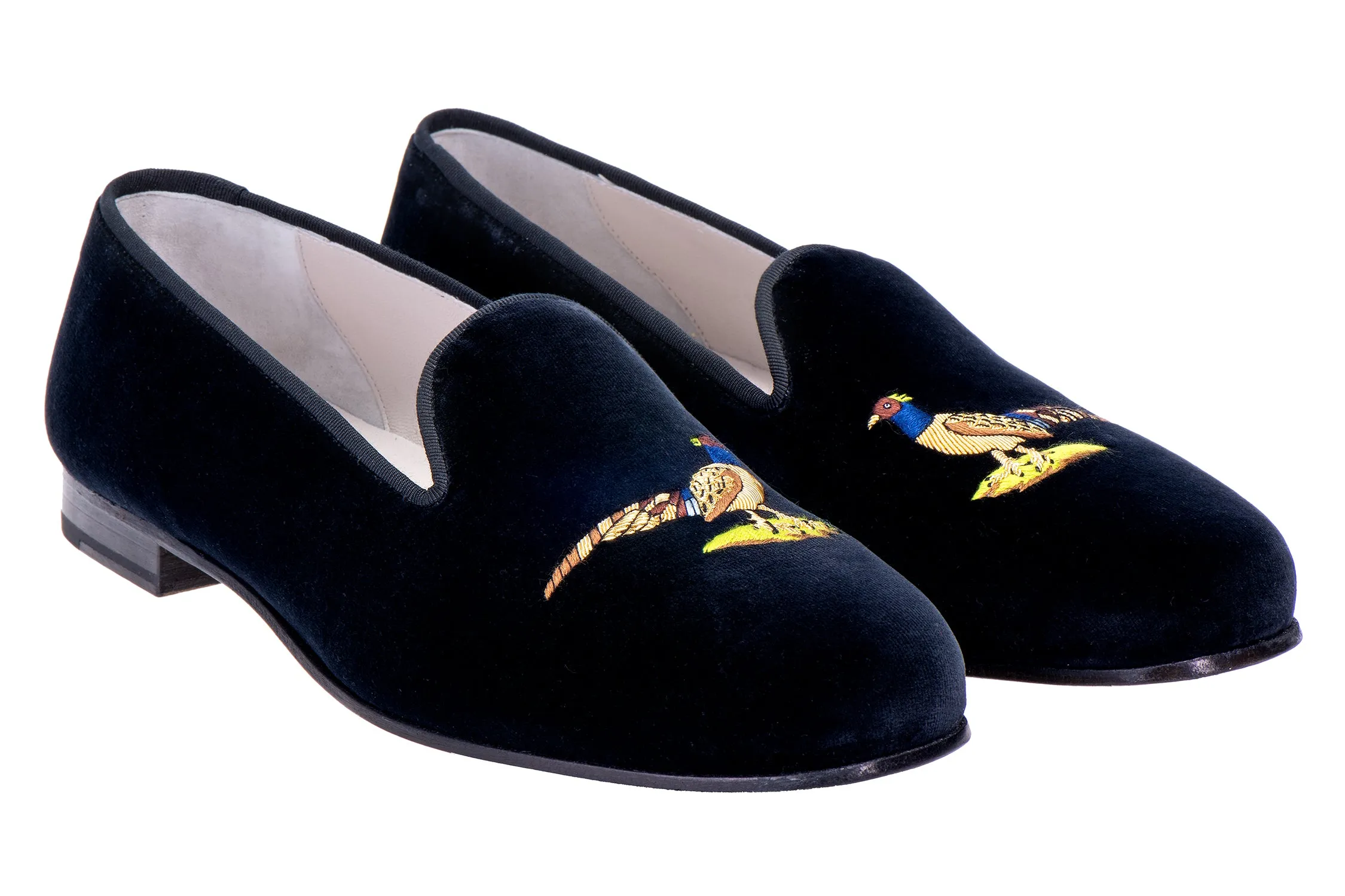 Pheasant Noir Velvet Slipper (Women) sold by Stubbs & Wootton product image thumbnail 2