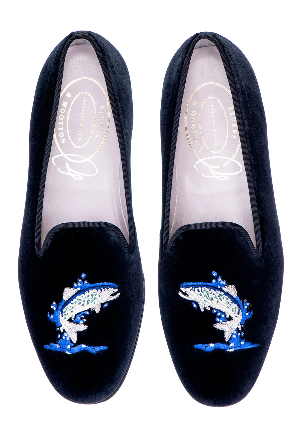 Rainbow Noir Velvet Slipper (Men) sold by Stubbs & Wootton