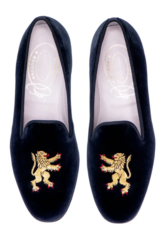 Herald Noir Velvet Slipper (Men) sold by Stubbs & Wootton