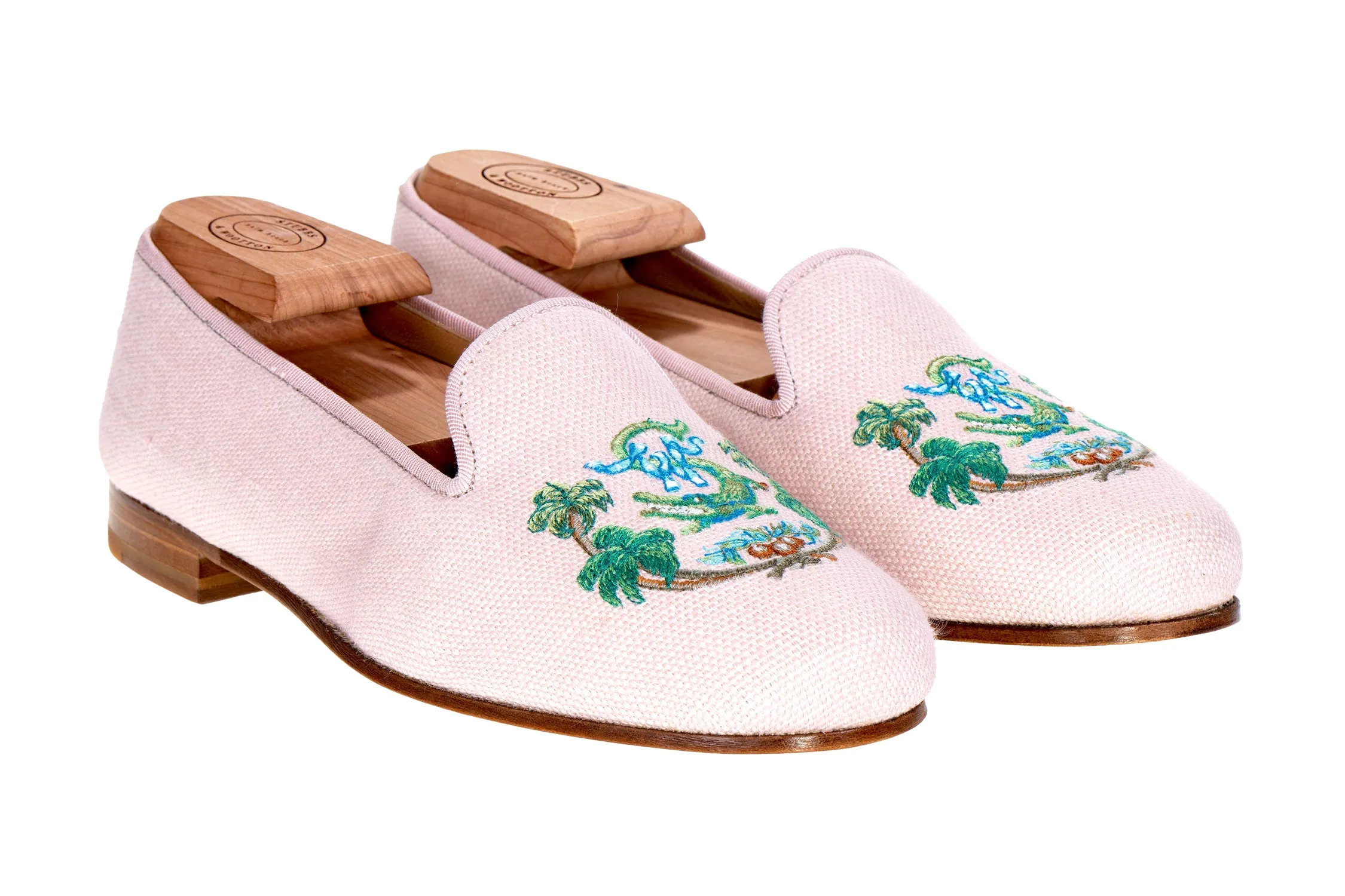 Palm Beach Crest Blush Cotton Slipper (Women) sold by Stubbs & Wootton product image thumbnail 2