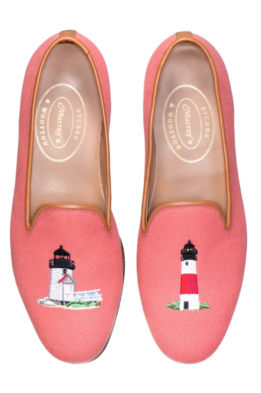 Lighthouse Nantucket Red Slipper (Men) sold by Stubbs & Wootton