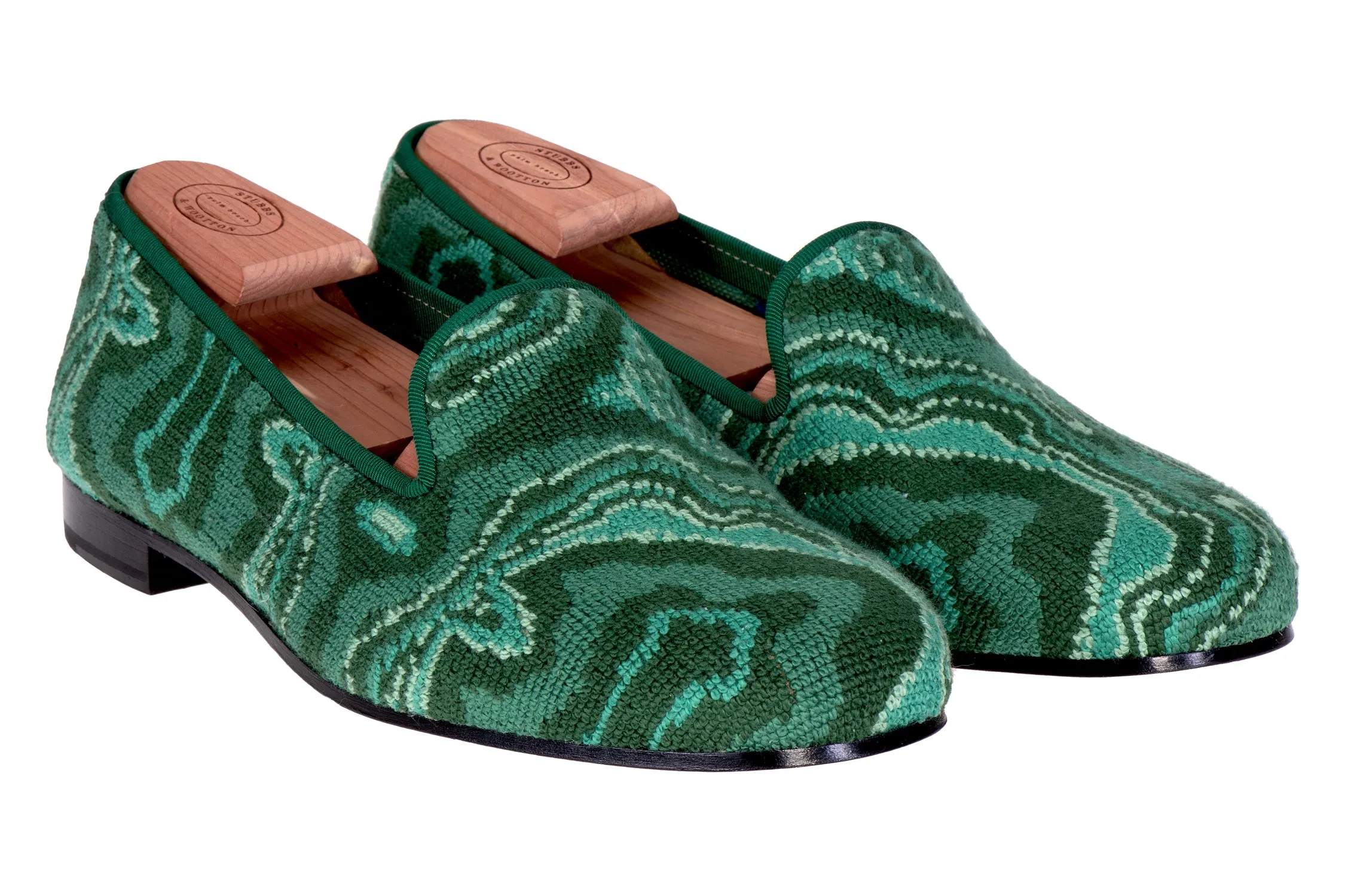 Malachite Needlepoint Slipper (Women) sold by Stubbs & Wootton product image thumbnail 2
