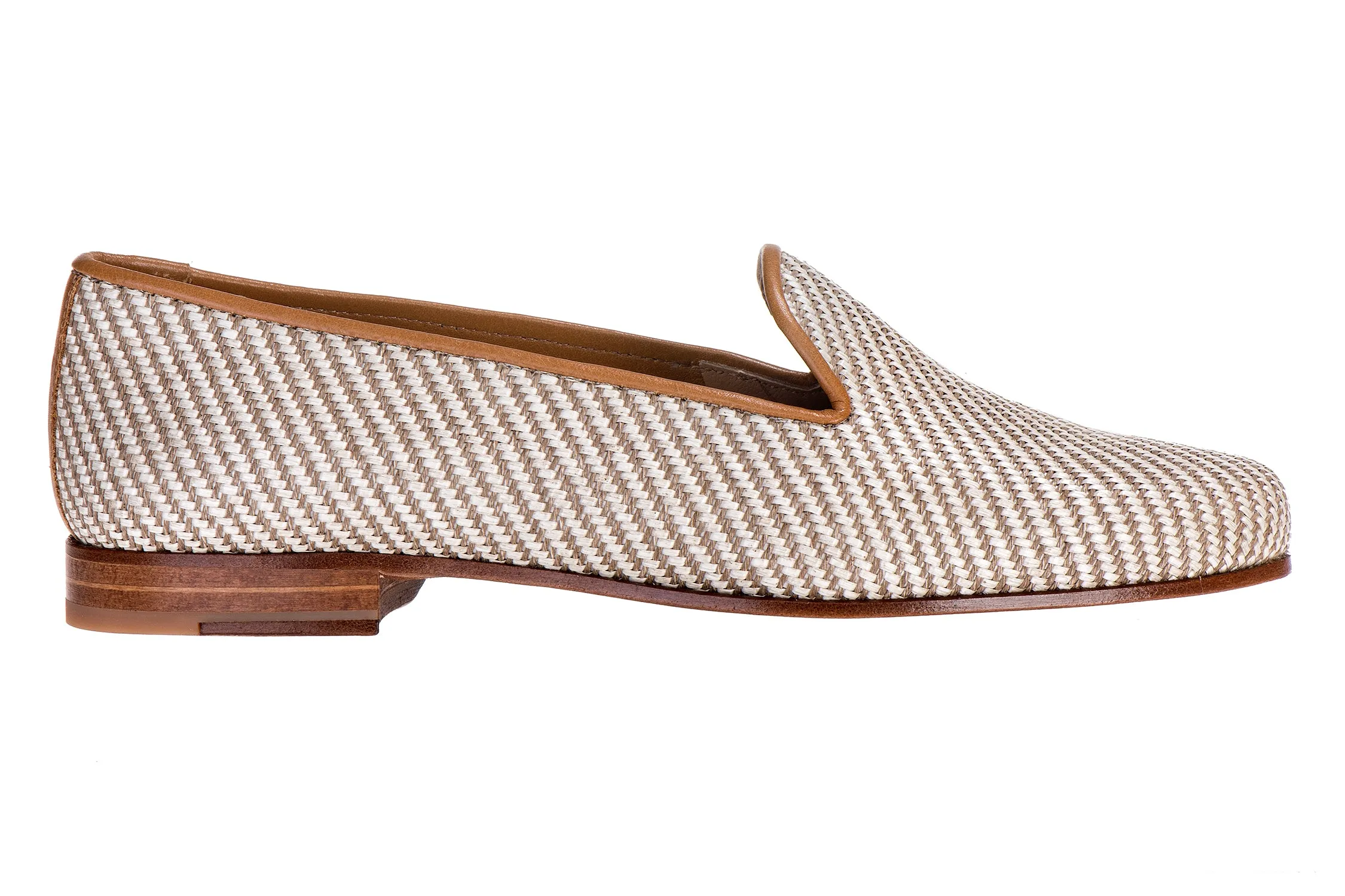 Straw Cream Raffia Slipper (Men) sold by Stubbs & Wootton product image thumbnail 2