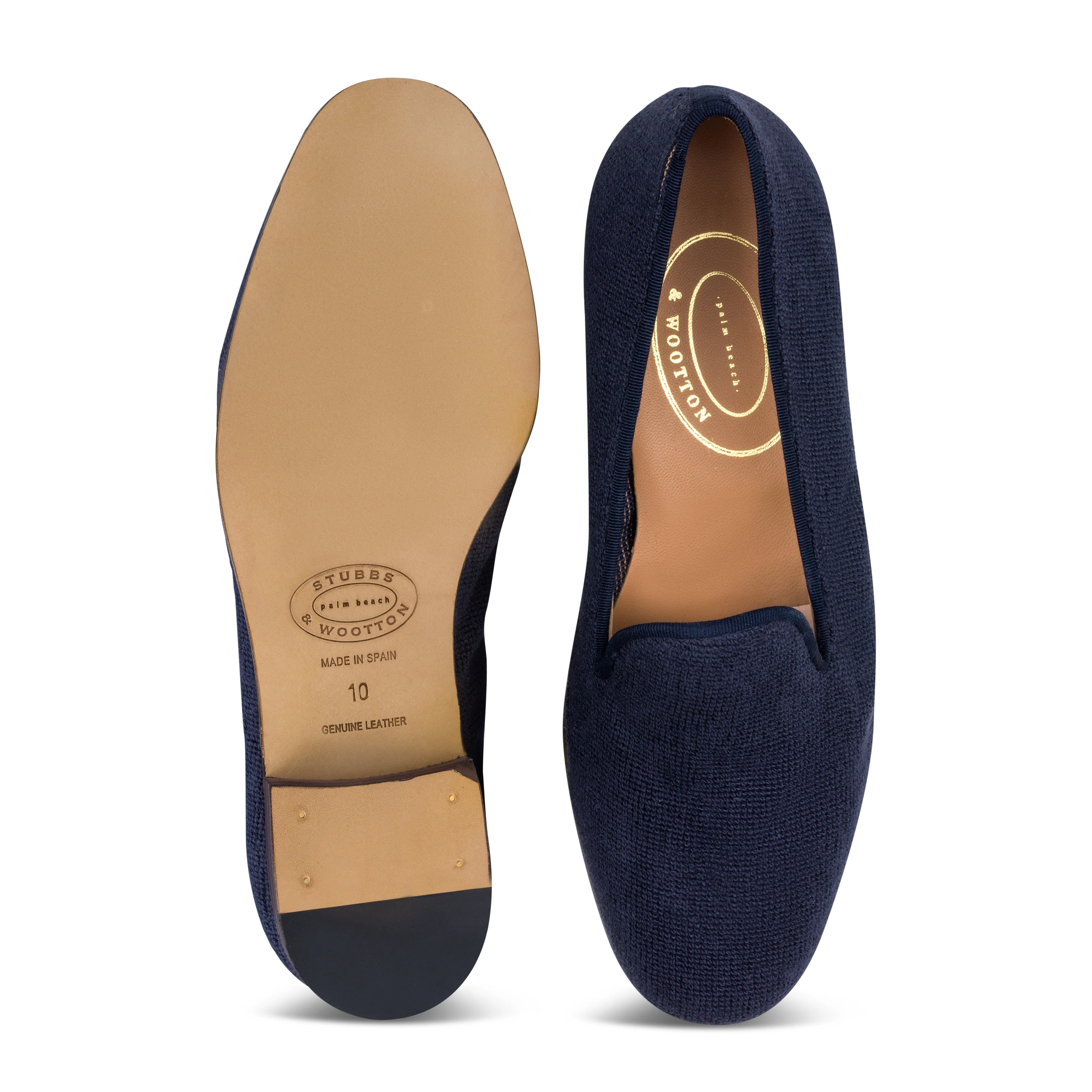 Navy Needlepoint Slipper (Men) sold by Stubbs & Wootton product image thumbnail 2