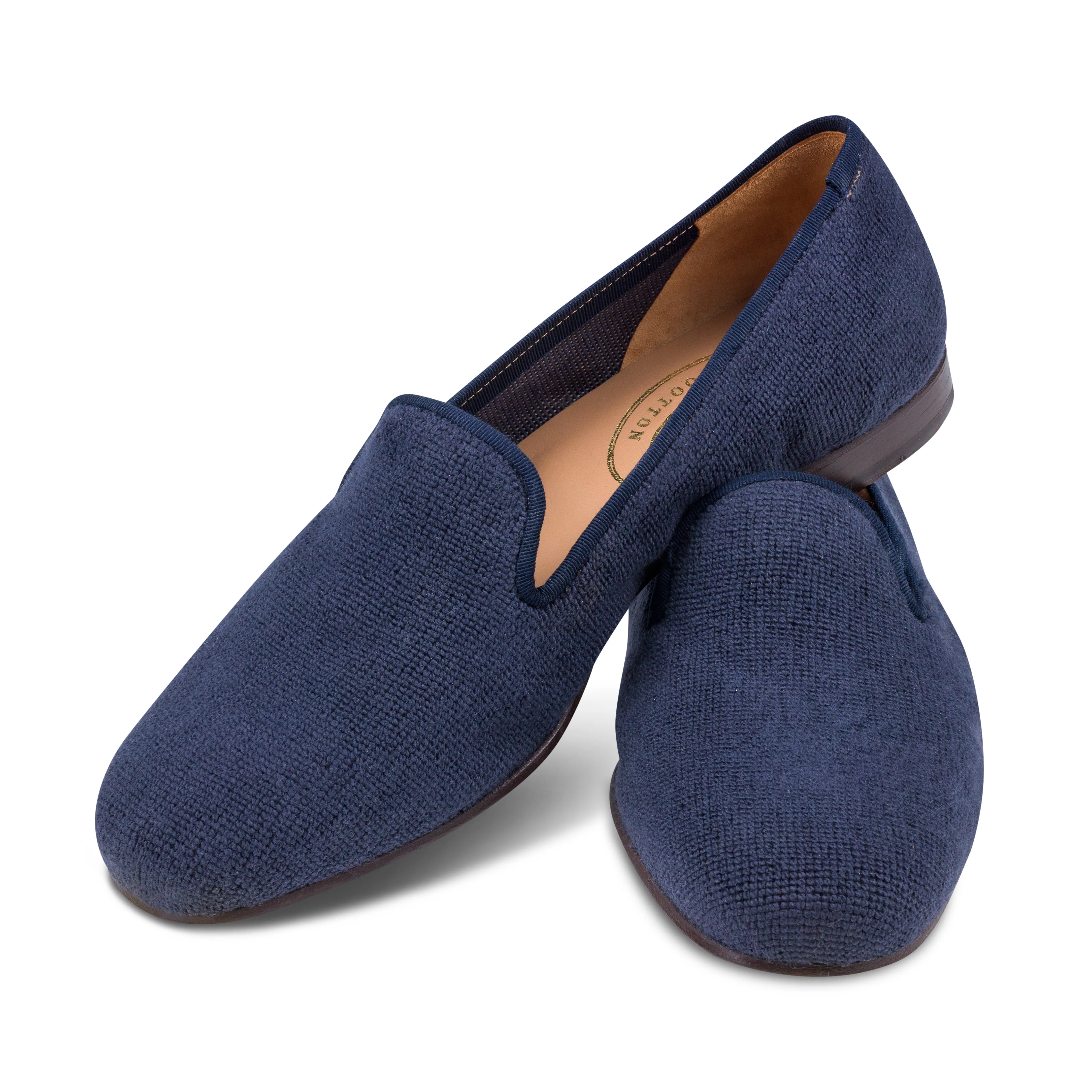 Navy Needlepoint Slipper (Men) sold by Stubbs & Wootton product image thumbnail 3