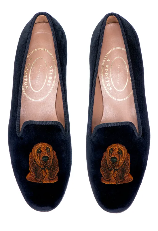 Bloodhound Black Velvet Slipper (Men) sold by Stubbs & Wootton