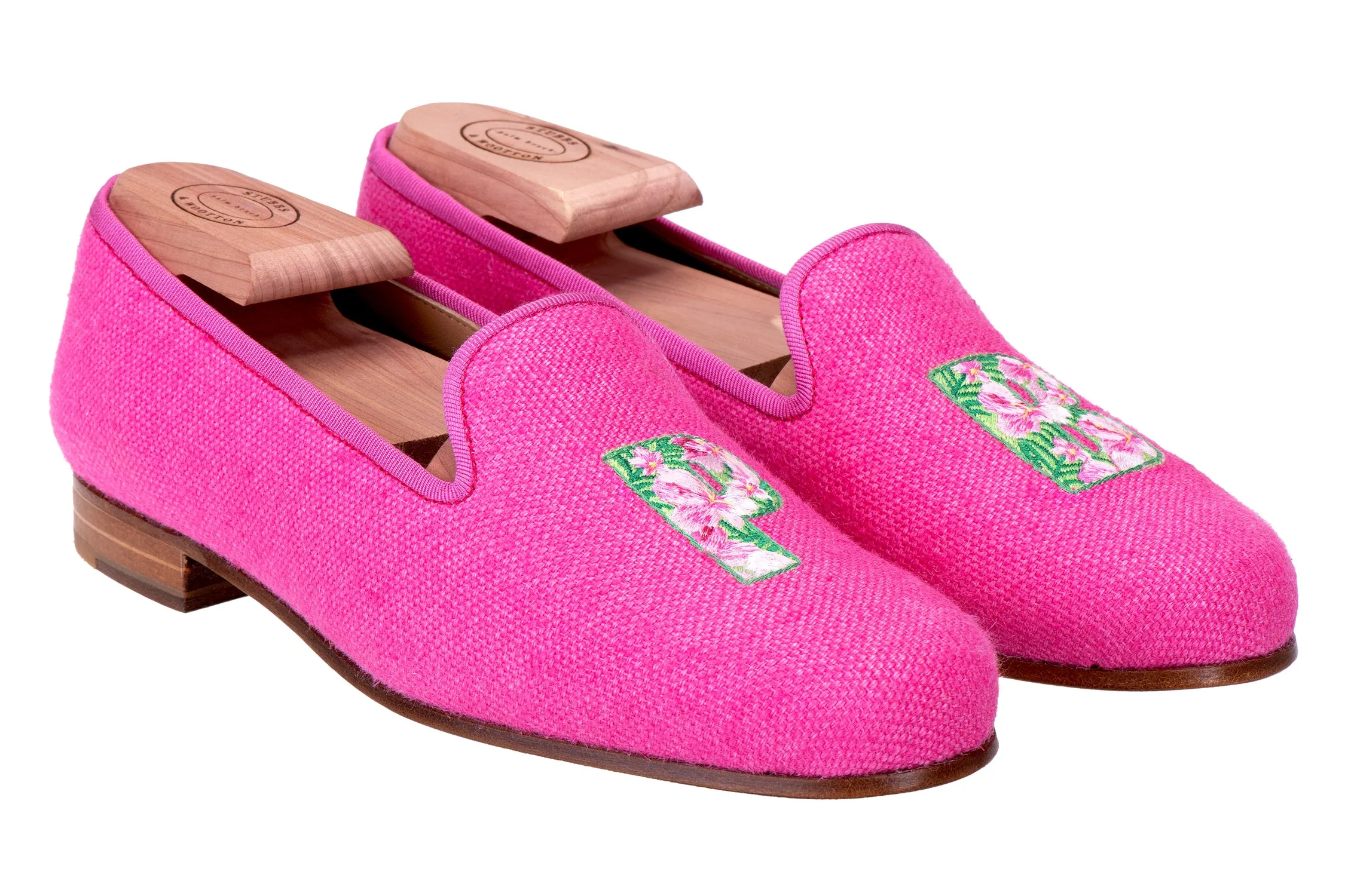 Palm Beach Fuchsia Linen Slipper (Women) sold by Stubbs & Wootton product image thumbnail 2