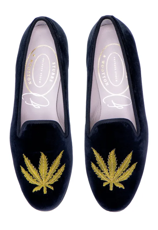Weed Noir Velvet Slipper (Men) sold by Stubbs & Wootton