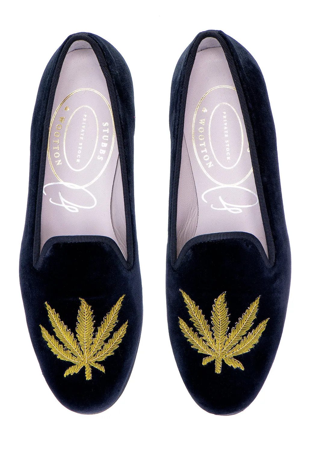 Weed Noir Velvet Slipper (Men) sold by Stubbs & Wootton