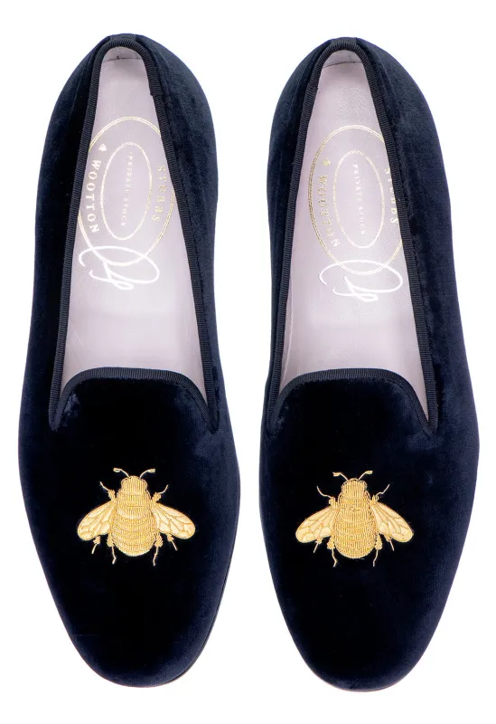Gee Noir Velvet Slipper (Women) sold by Stubbs & Wootton