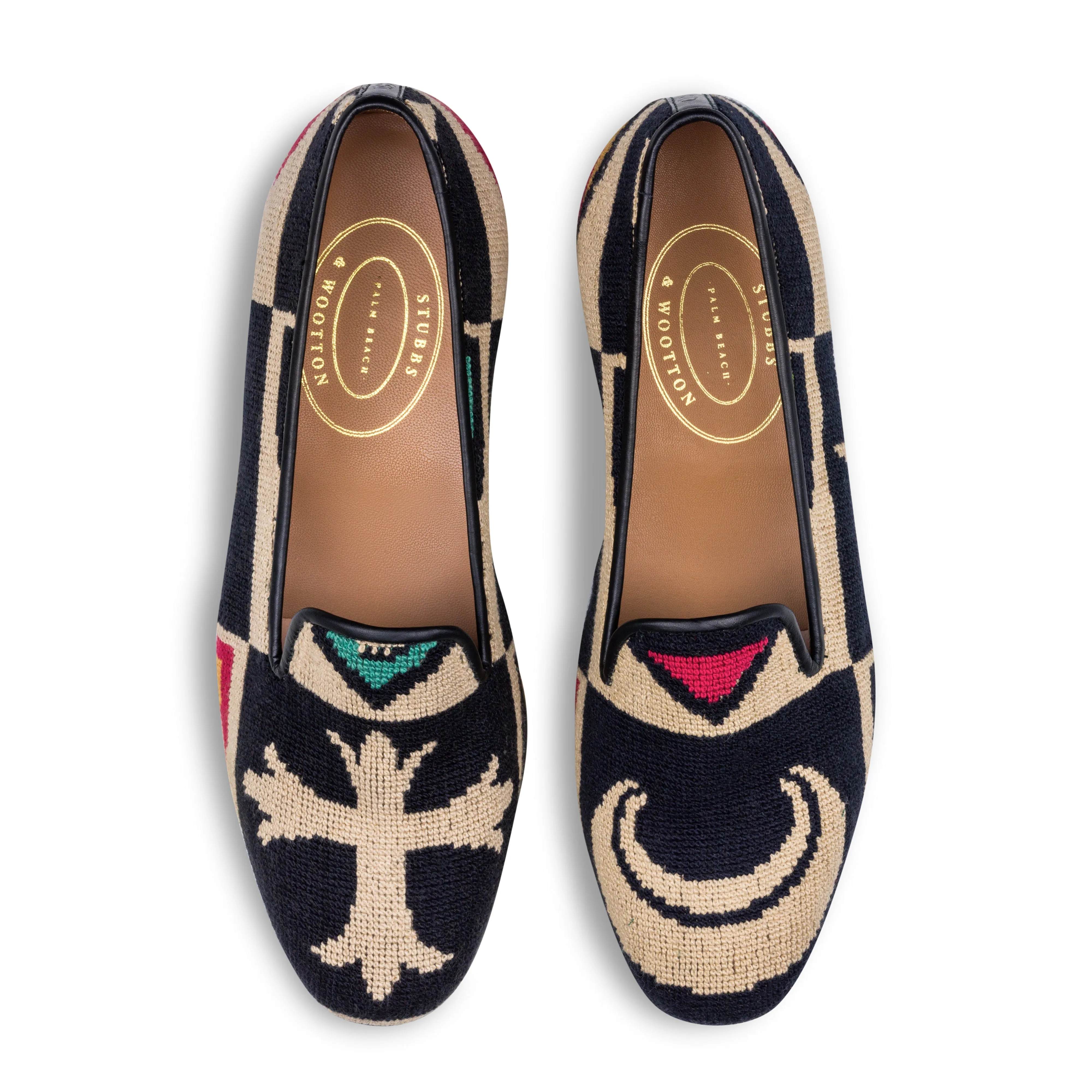 Crest Black Needlepoint Slipper (Women) sold by Stubbs & Wootton product image thumbnail 3