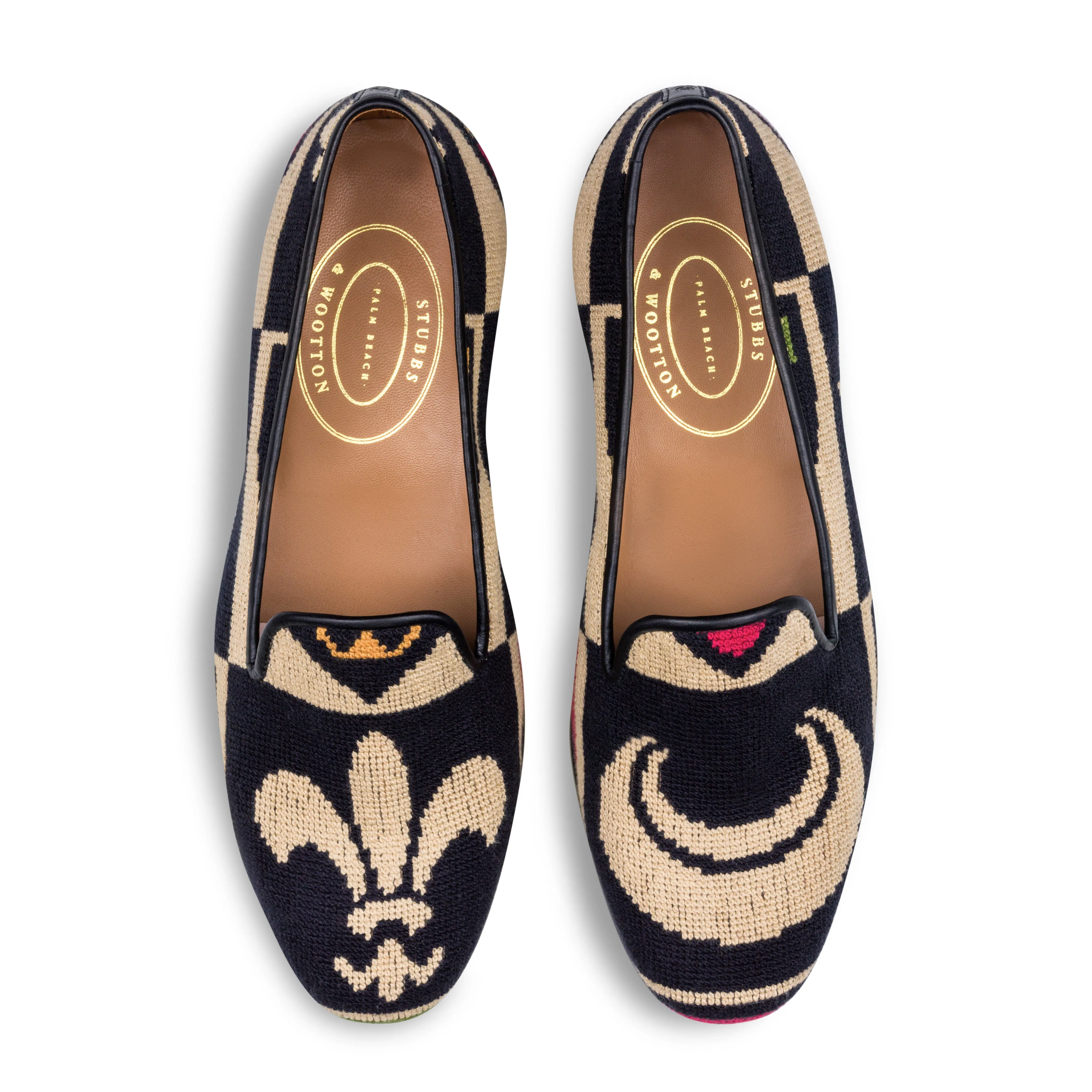 Crest Black Needlepoint Slipper (Women) sold by Stubbs & Wootton product image thumbnail 2
