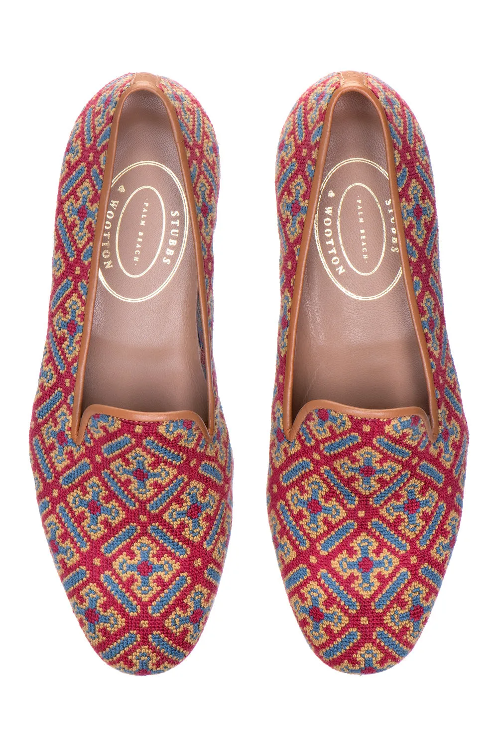 Cuenca Red Needlepoint Slipper (Women) sold by Stubbs & Wootton product image thumbnail 2