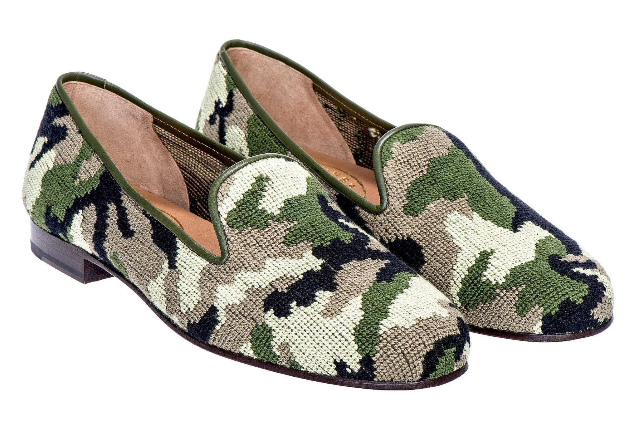 Camo Green Needlepoint Slipper (Women) sold by Stubbs & Wootton product image thumbnail 3
