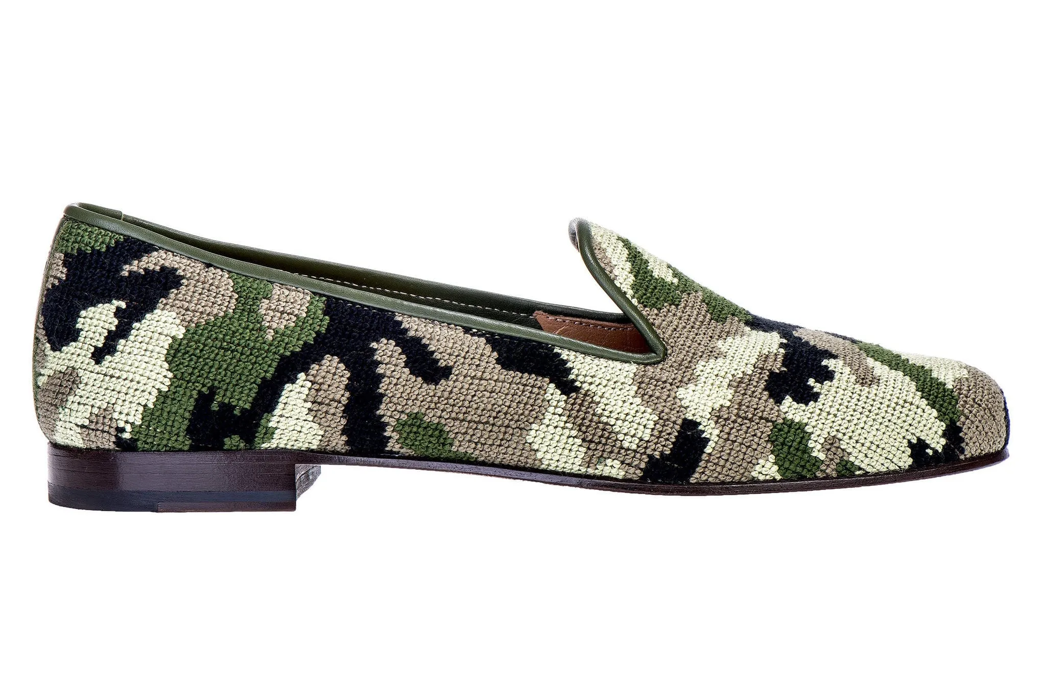 Camo Green Needlepoint Slipper (Women) sold by Stubbs & Wootton product image thumbnail 4