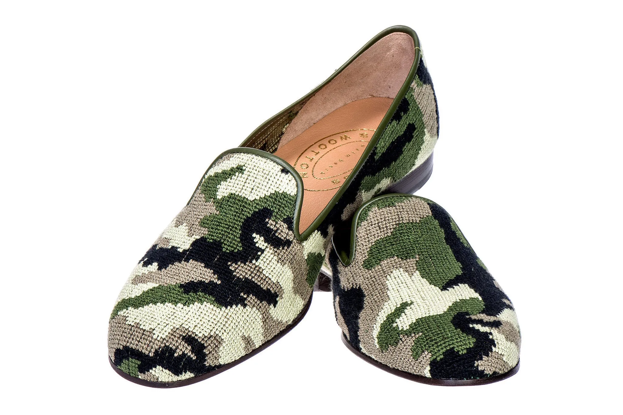 Camo Green Needlepoint Slipper (Women) sold by Stubbs & Wootton product image thumbnail 5