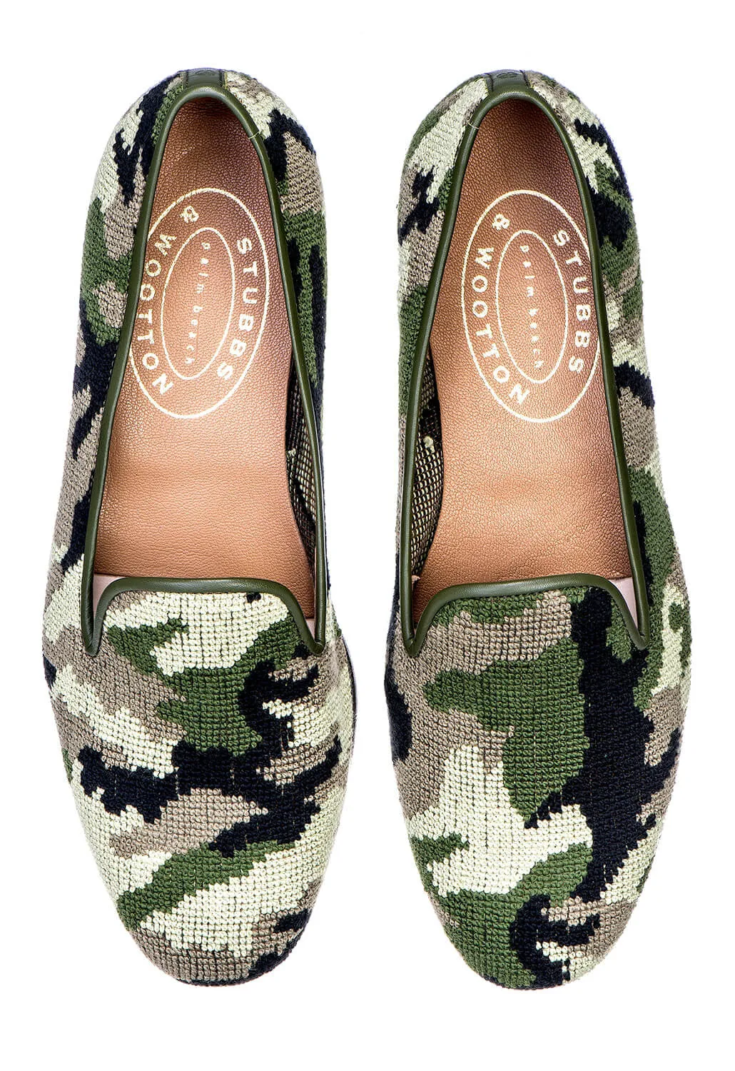Camo Green Needlepoint Slipper (Women) sold by Stubbs & Wootton product image thumbnail 2