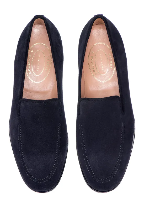 Black Suede Venetian (Men) sold by Stubbs & Wootton