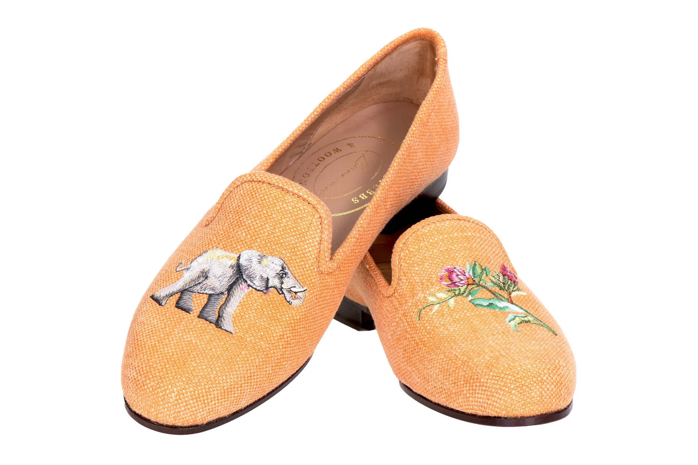 Jungle Ochre Linen Slipper (Women) sold by Stubbs & Wootton product image thumbnail 4